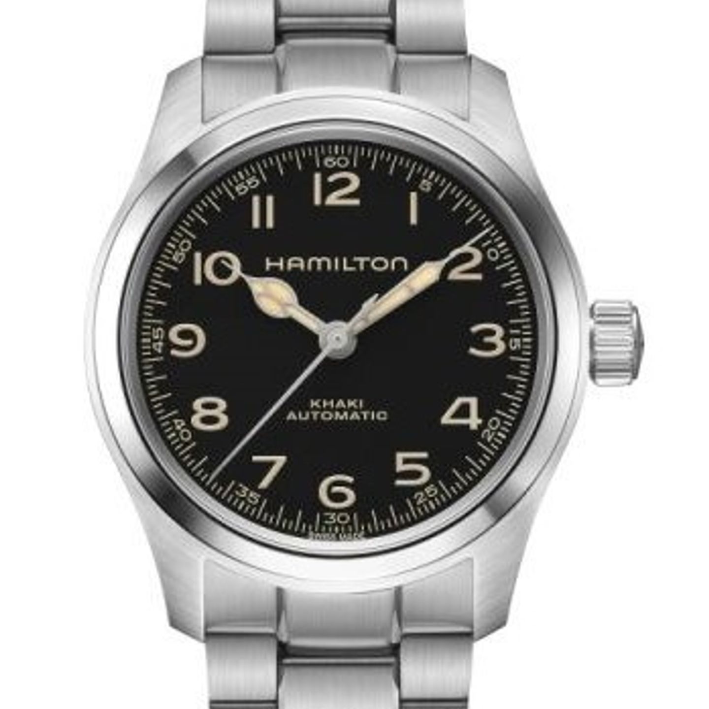 Hamilton Khaki Field H70405130 (2024) - Black dial 38 mm Steel case (1/1)