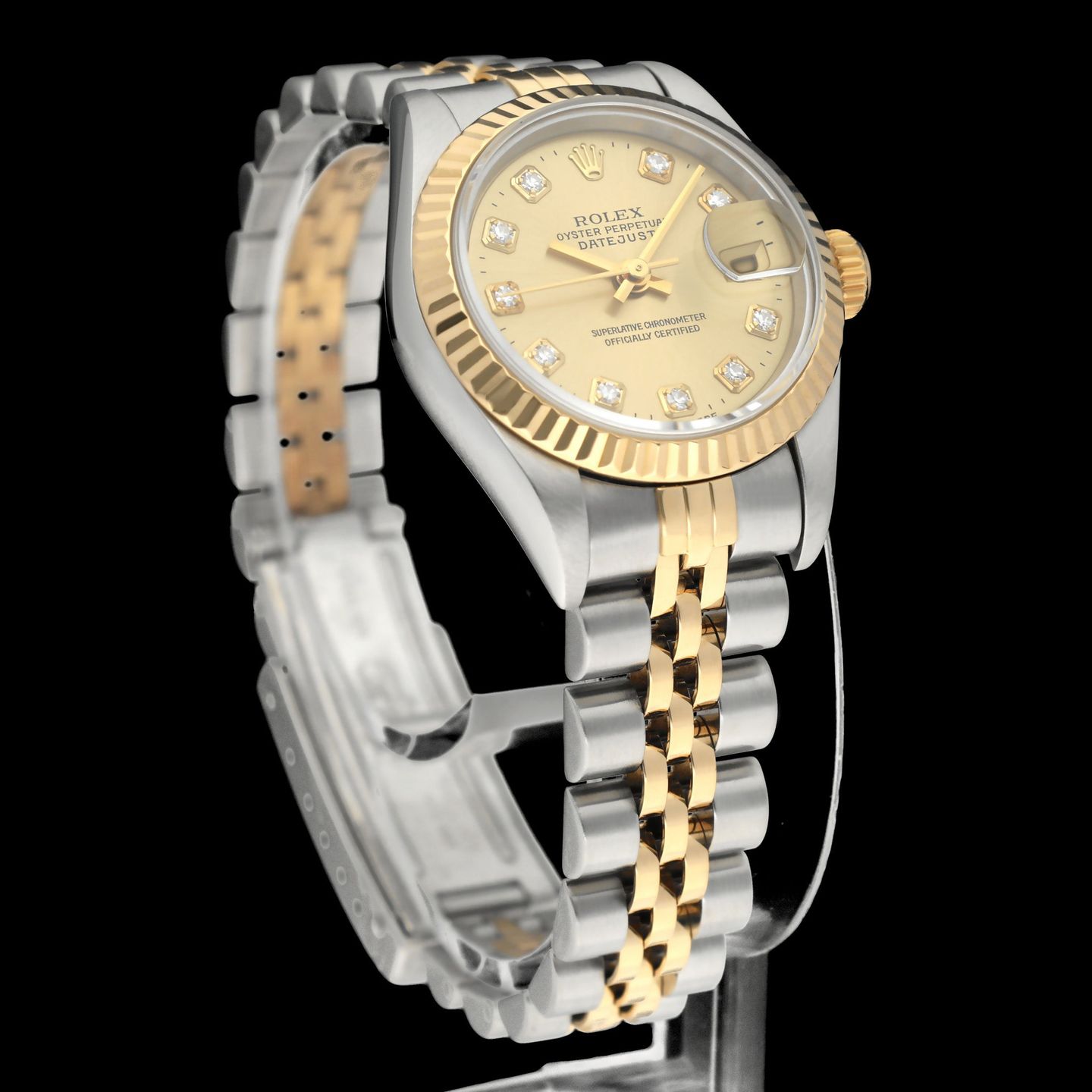 Rolex Lady-Datejust 69173G (1998) - 26 mm Gold/Steel case (6/8)