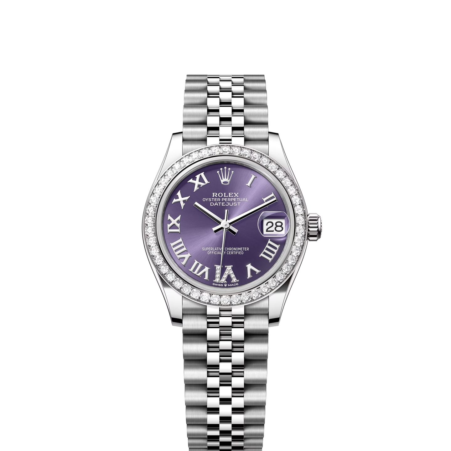 Rolex Datejust 31 278384RBR (2024) - Paars wijzerplaat 31mm Staal (1/1)