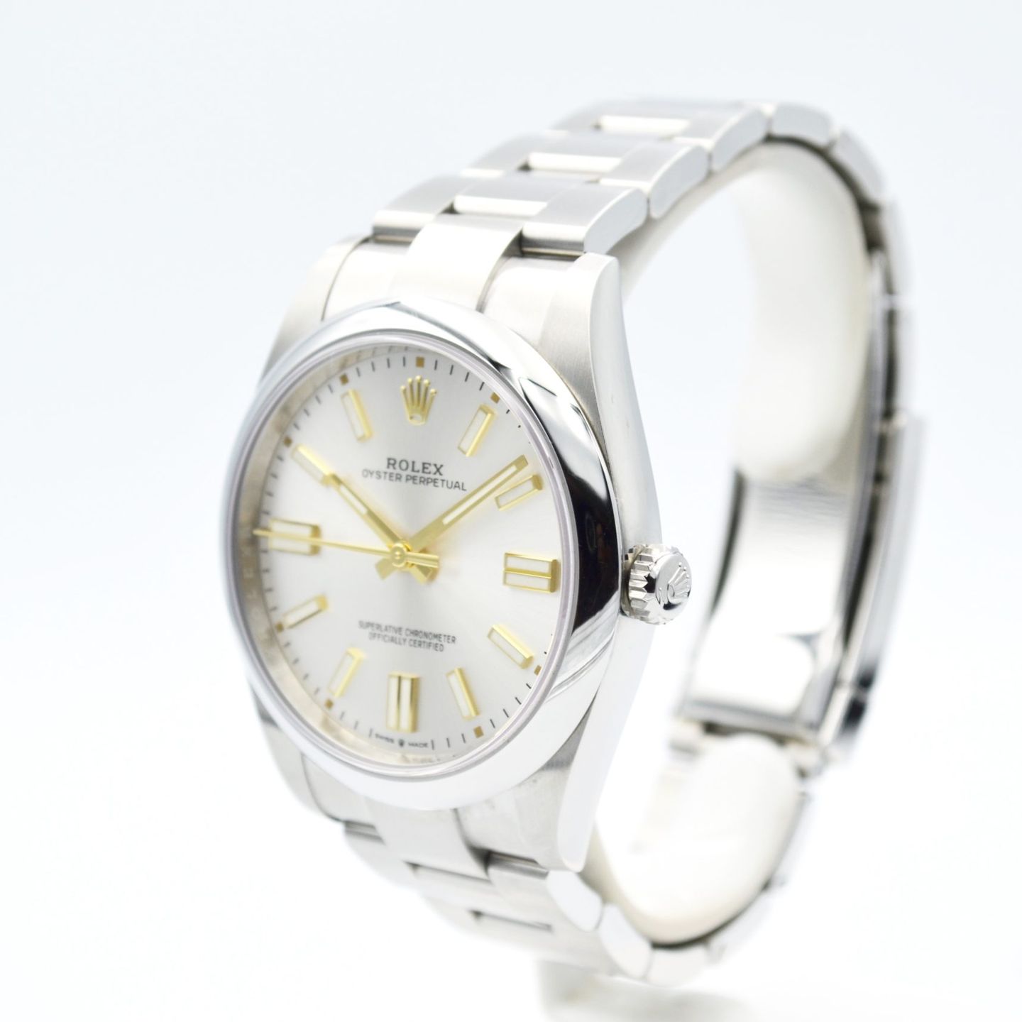 Rolex Oyster Perpetual 41 124300 (2022) - Silver dial 41 mm Steel case (2/7)