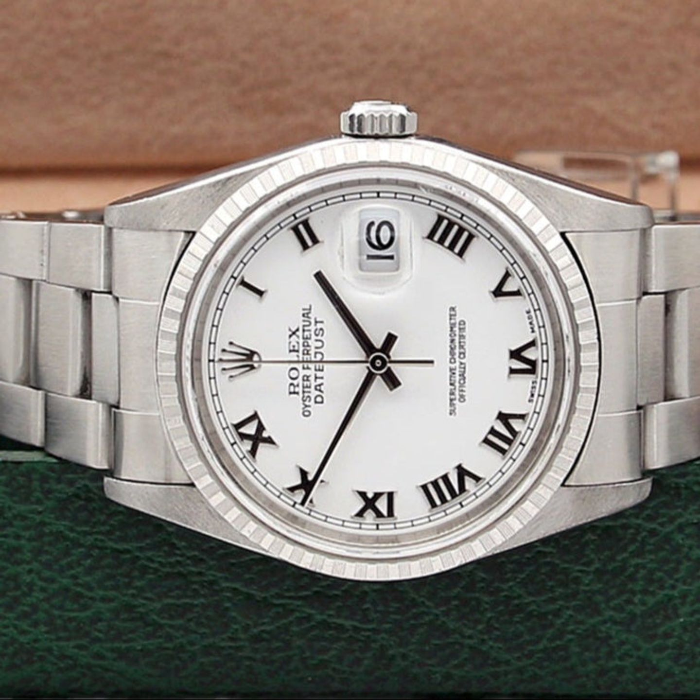 Rolex Datejust 36 16220 (Onbekend (willekeurig serienummer)) - Wit wijzerplaat 36mm Staal (3/7)