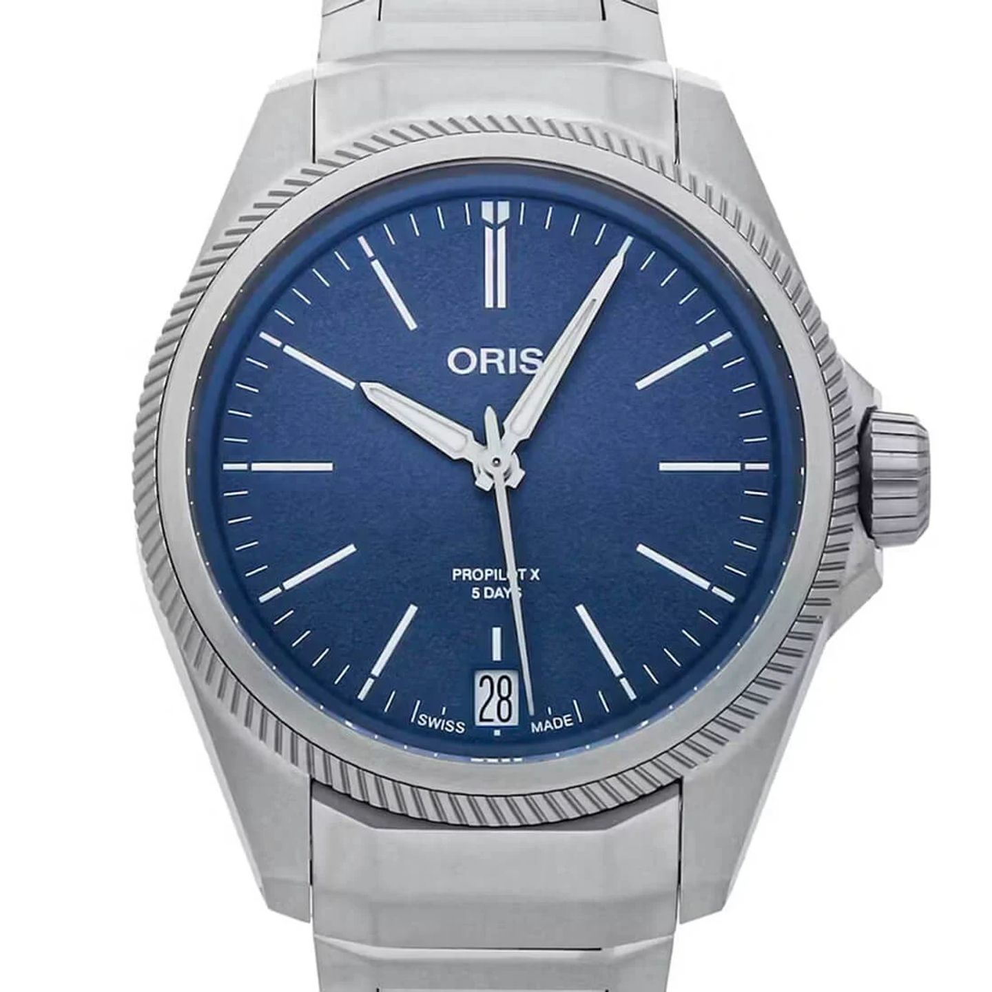 Oris Big Crown ProPilot 01 400 7778 7155-07 7 20 01TLC (2023) - Blauw wijzerplaat 39mm Titanium (1/3)