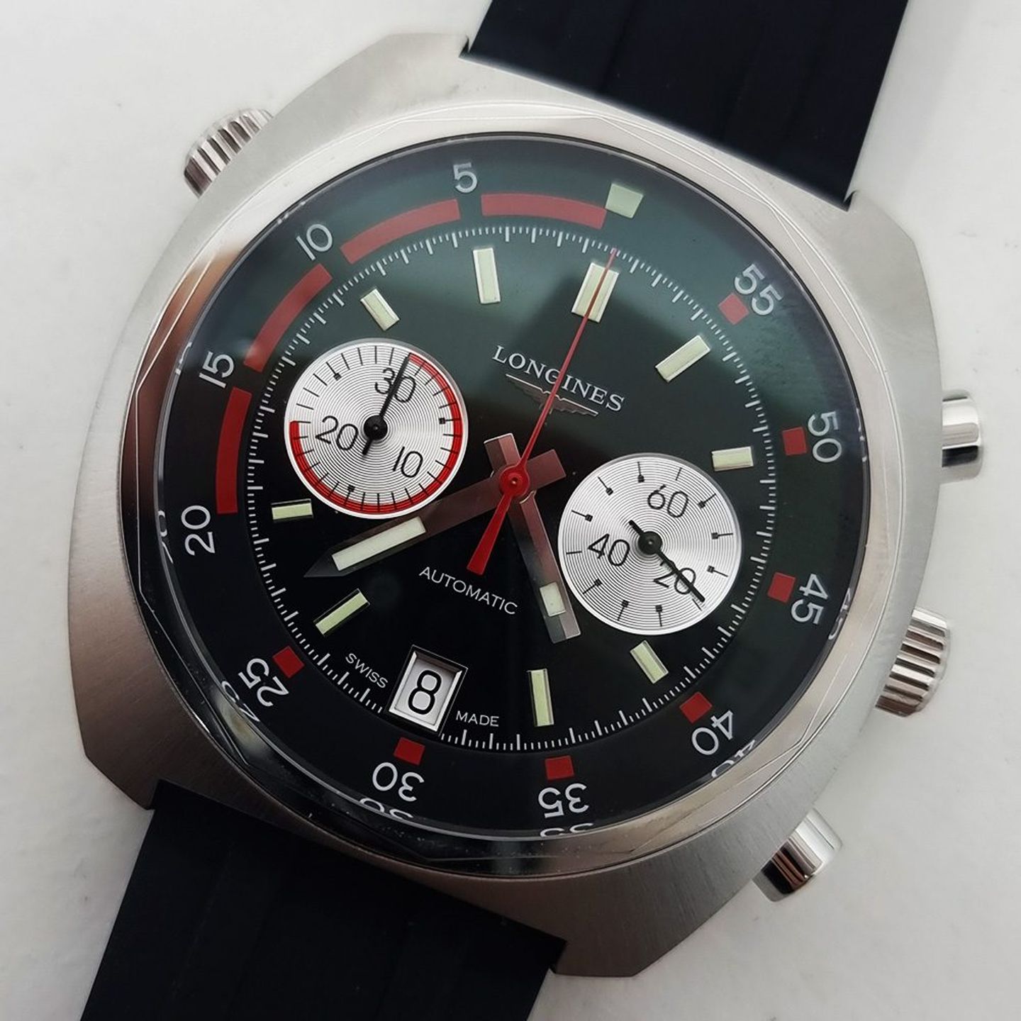 Longines Heritage L2.796.4.52.9 (2025) - Black dial 43 mm Steel case (1/8)