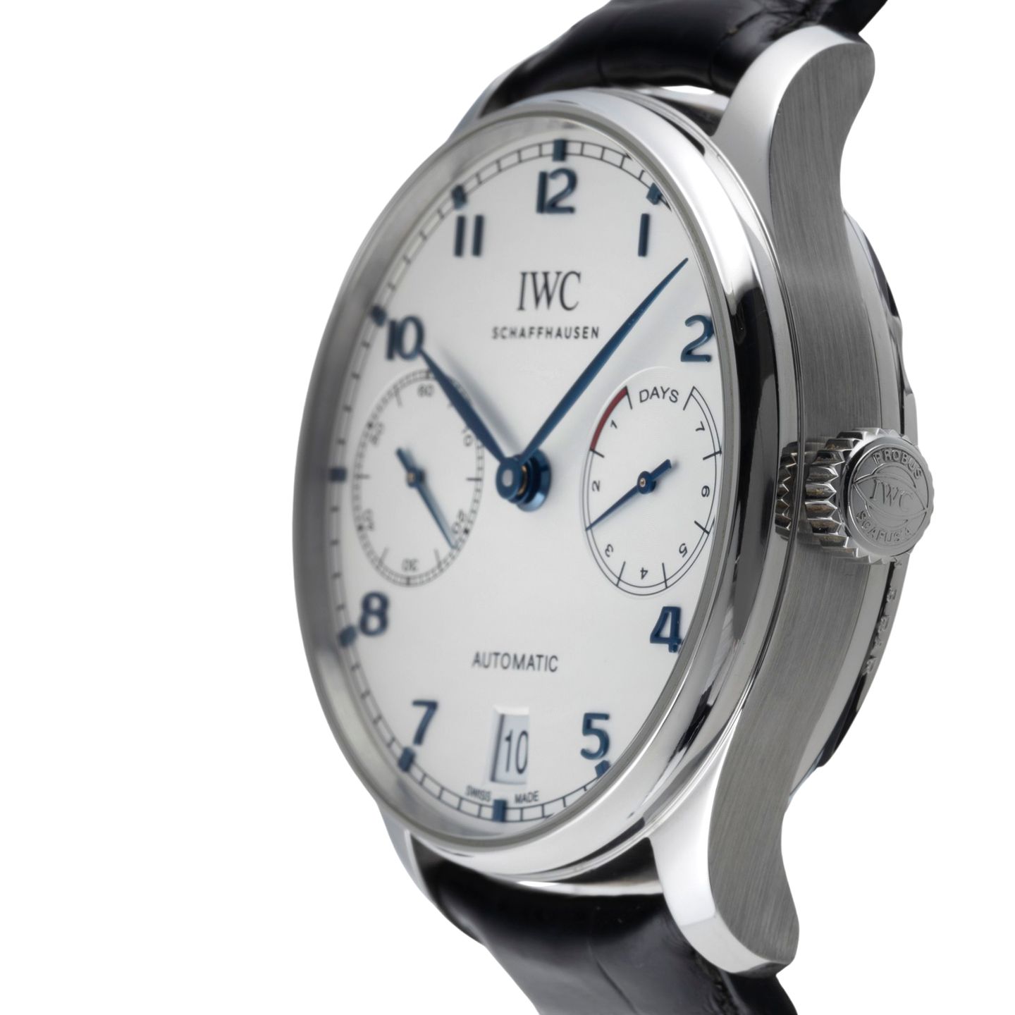 IWC Portuguese Automatic IW500705 (Onbekend (willekeurig serienummer)) - Zilver wijzerplaat 42mm Staal (6/8)