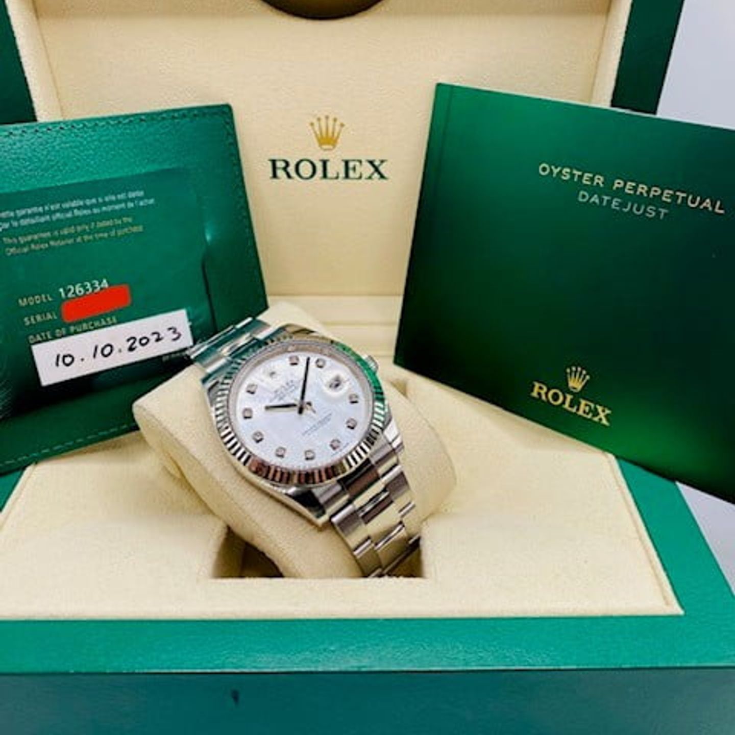 Rolex Datejust 41 126334 (2022) - Pearl dial 41 mm Steel case (3/6)