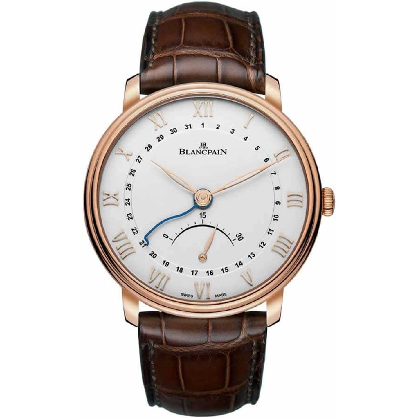 Blancpain Villeret Ultra-Slim 6653Q-3642-55B (2026) - Wit wijzerplaat 41mm Roodgoud (1/1)