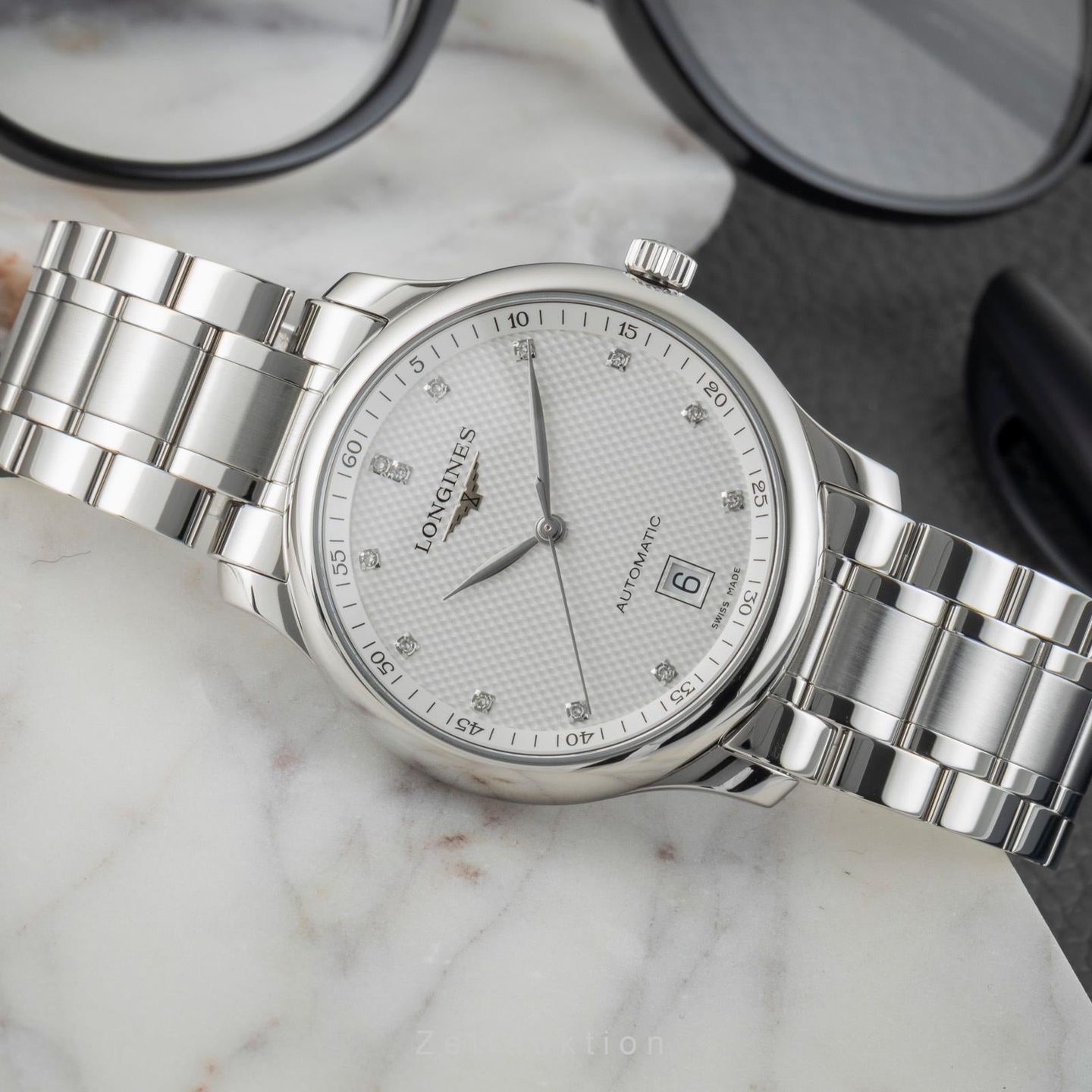 Longines Master Collection L2.628.4.77.6 (Onbekend (willekeurig serienummer)) - Wit wijzerplaat 39mm Staal (2/8)