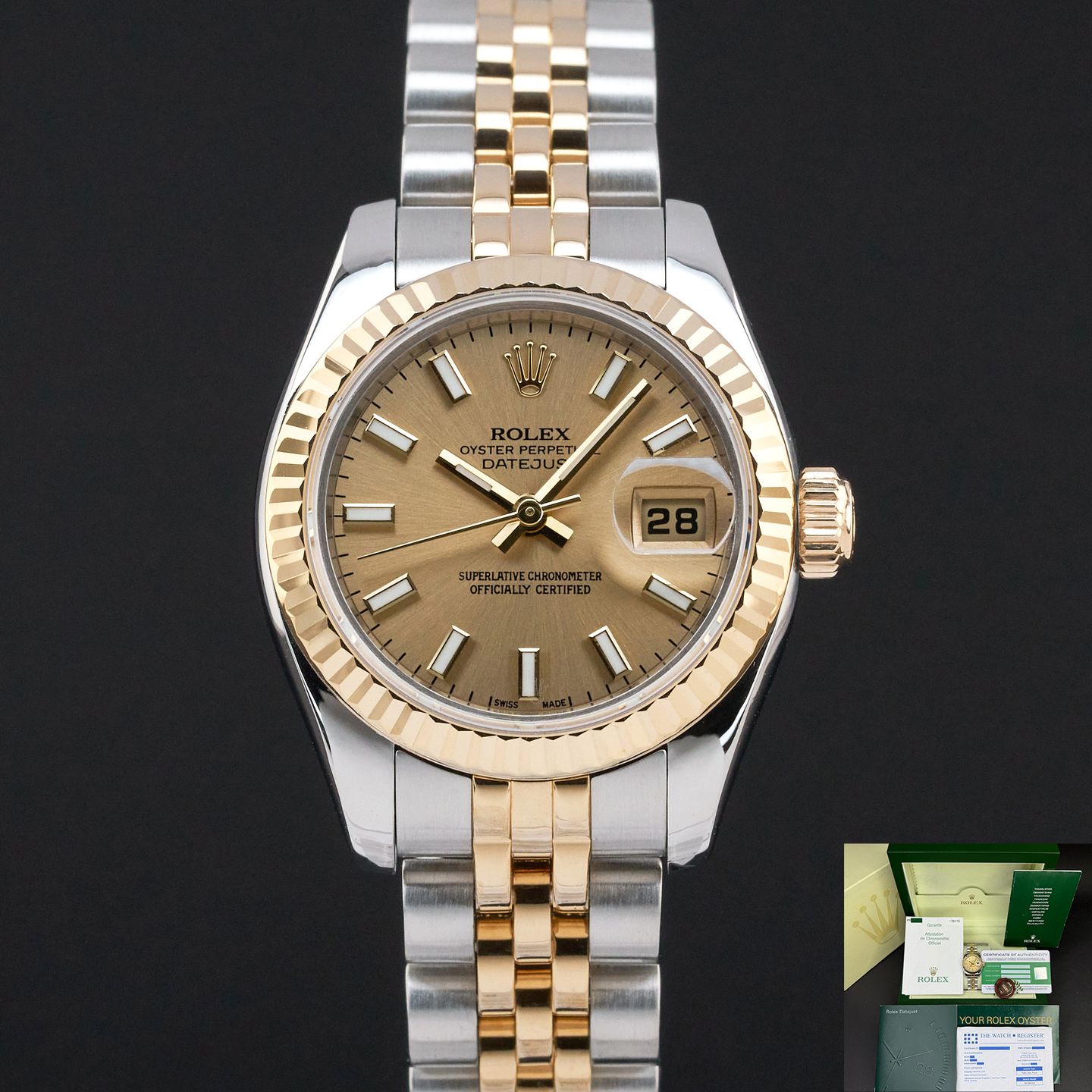 Rolex Lady-Datejust 179173 (2005) - 26 mm Gold/Steel case (1/8)