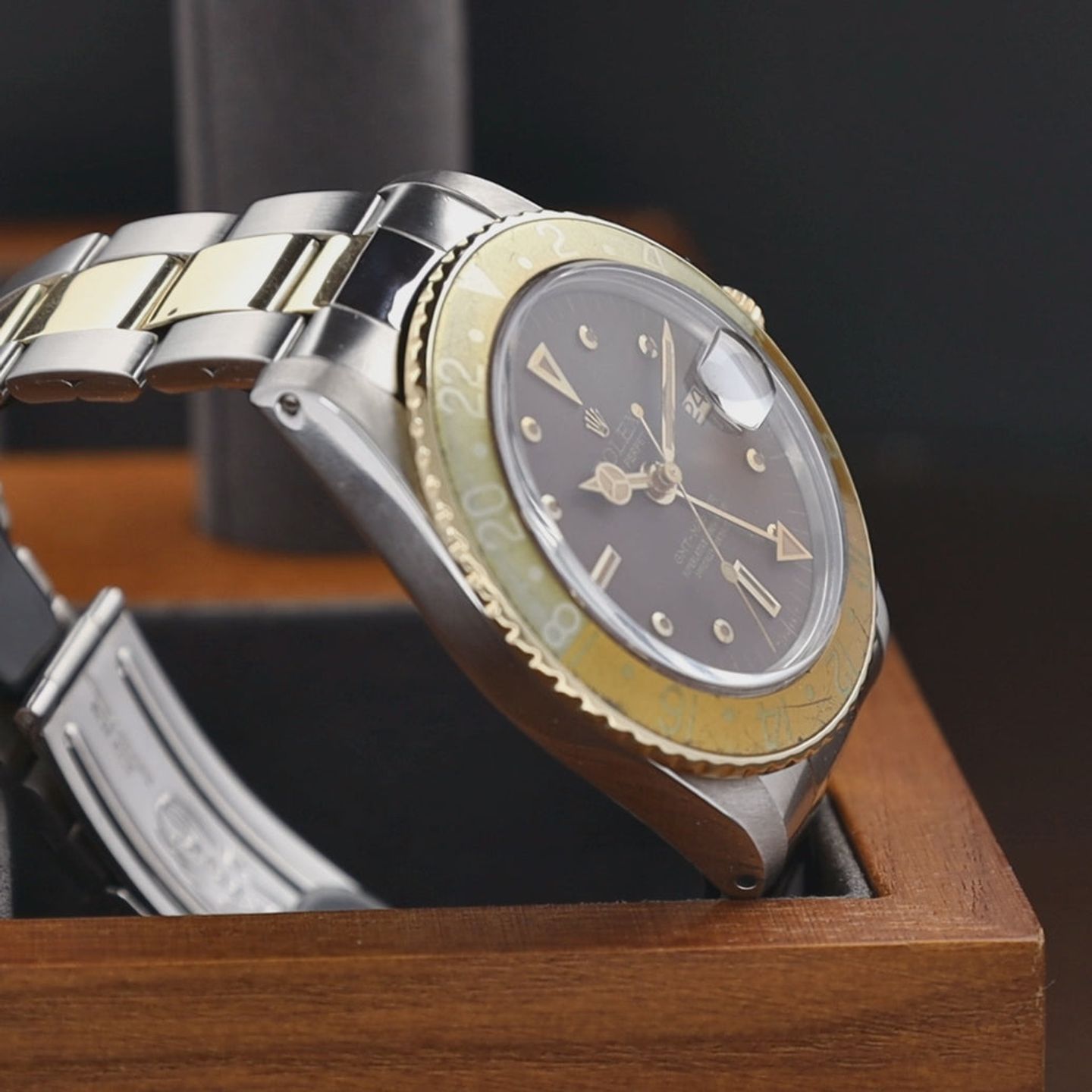 Rolex GMT-Master 1675/3 (1973) - Brown dial 40 mm Gold/Steel case (4/8)