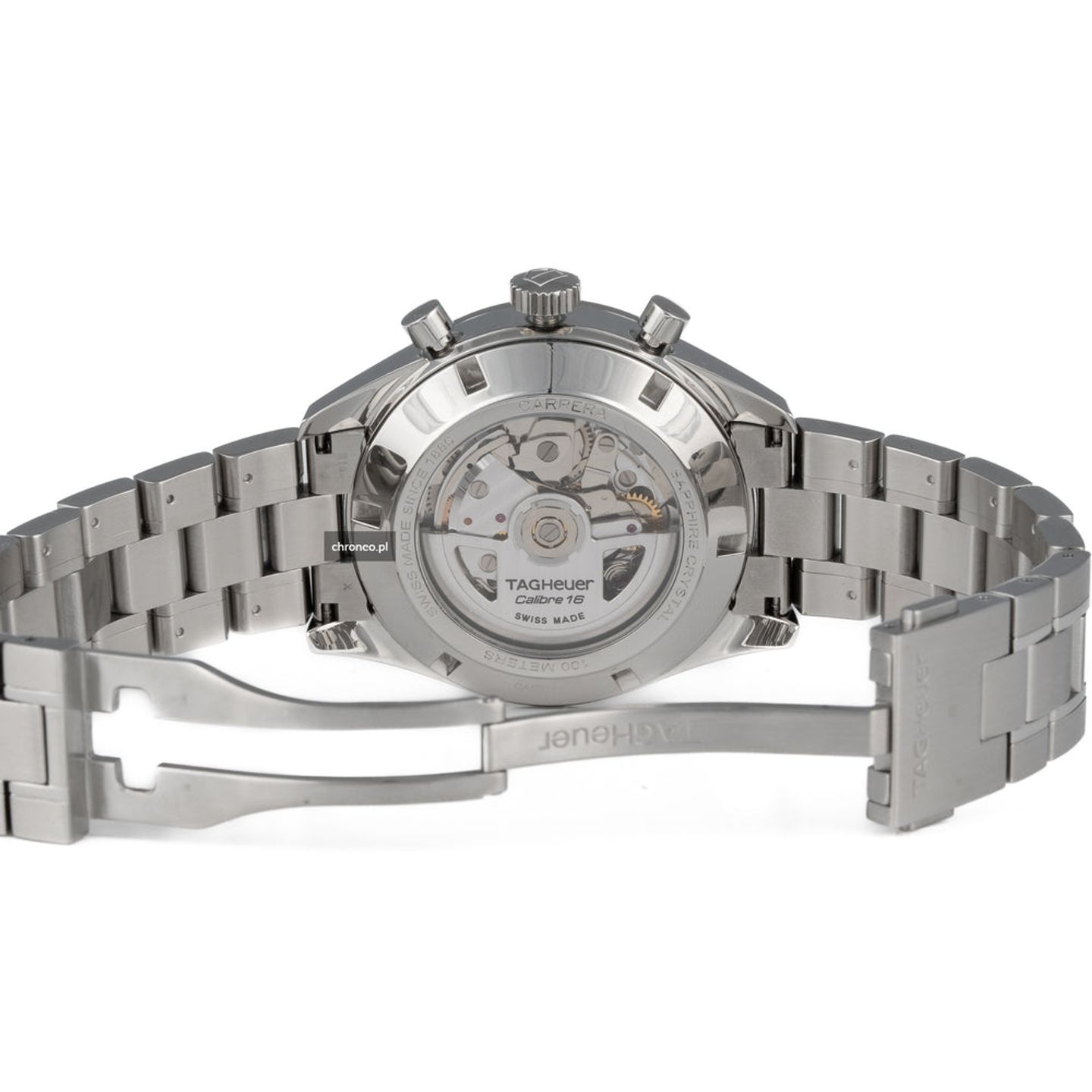 TAG Heuer Carrera Calibre 16 CAS2111.BA0730 (2014) - Silver dial 41 mm Steel case (8/8)