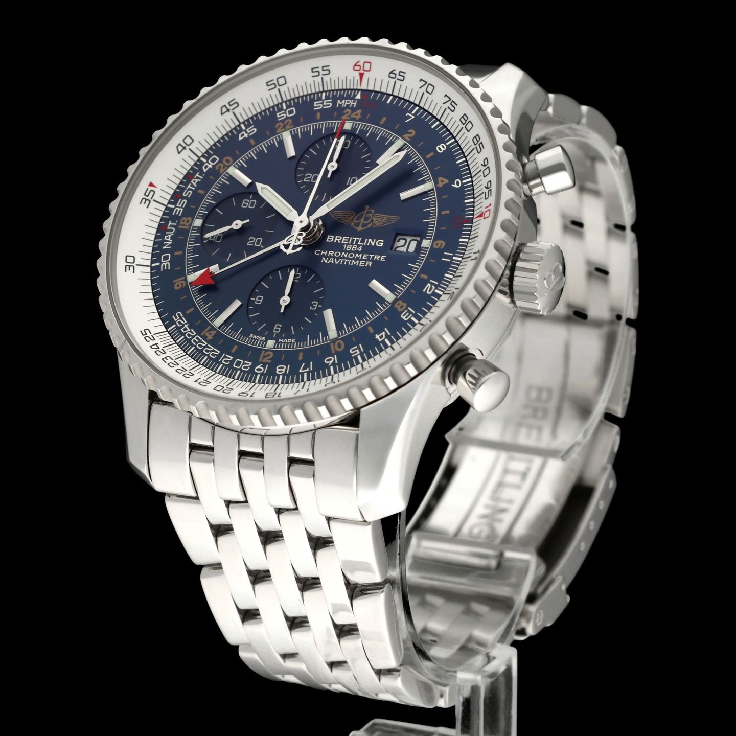 Breitling Navitimer World A24322 (2016) - 46 mm Steel case (5/8)