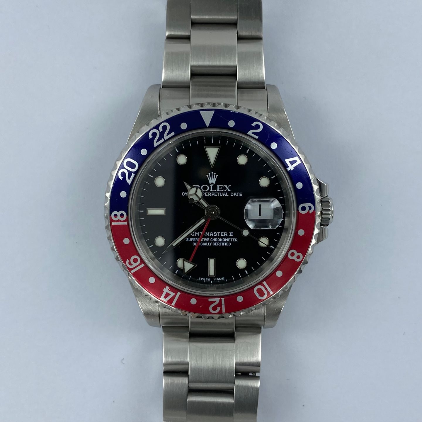 Rolex GMT-Master II 16710 (2002) - Zwart wijzerplaat 40mm Staal (5/6)