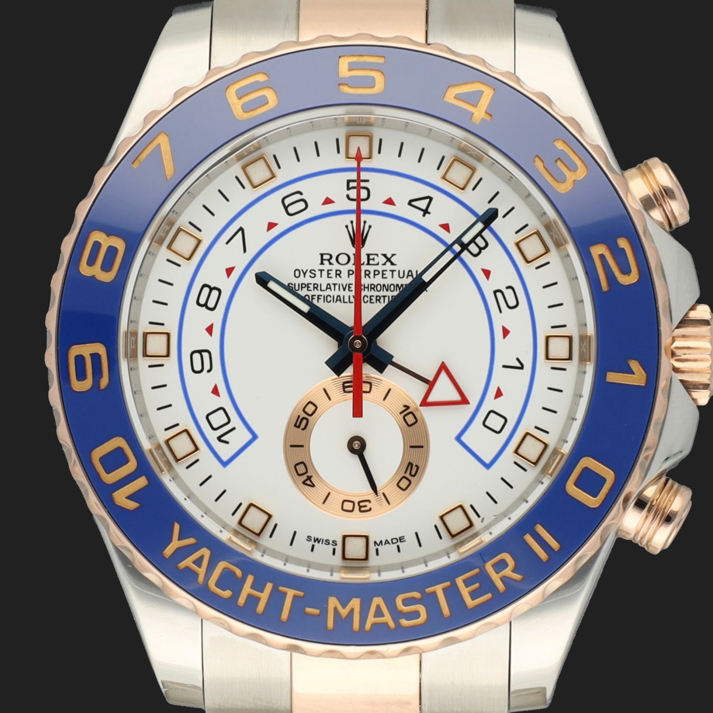 Rolex Yacht-Master II 116681 (2014) - Wit wijzerplaat 44mm Goud/Staal (2/8)