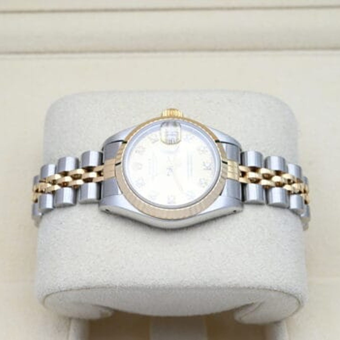 Rolex Lady-Datejust 69173 (1989) - Champagne dial 26 mm Gold/Steel case (3/7)