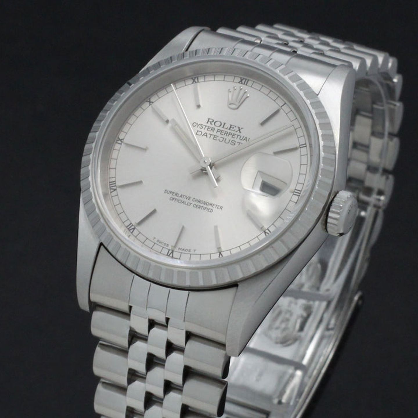 Rolex Datejust 36 16220 (1996) - Silver dial 36 mm Steel case (7/7)