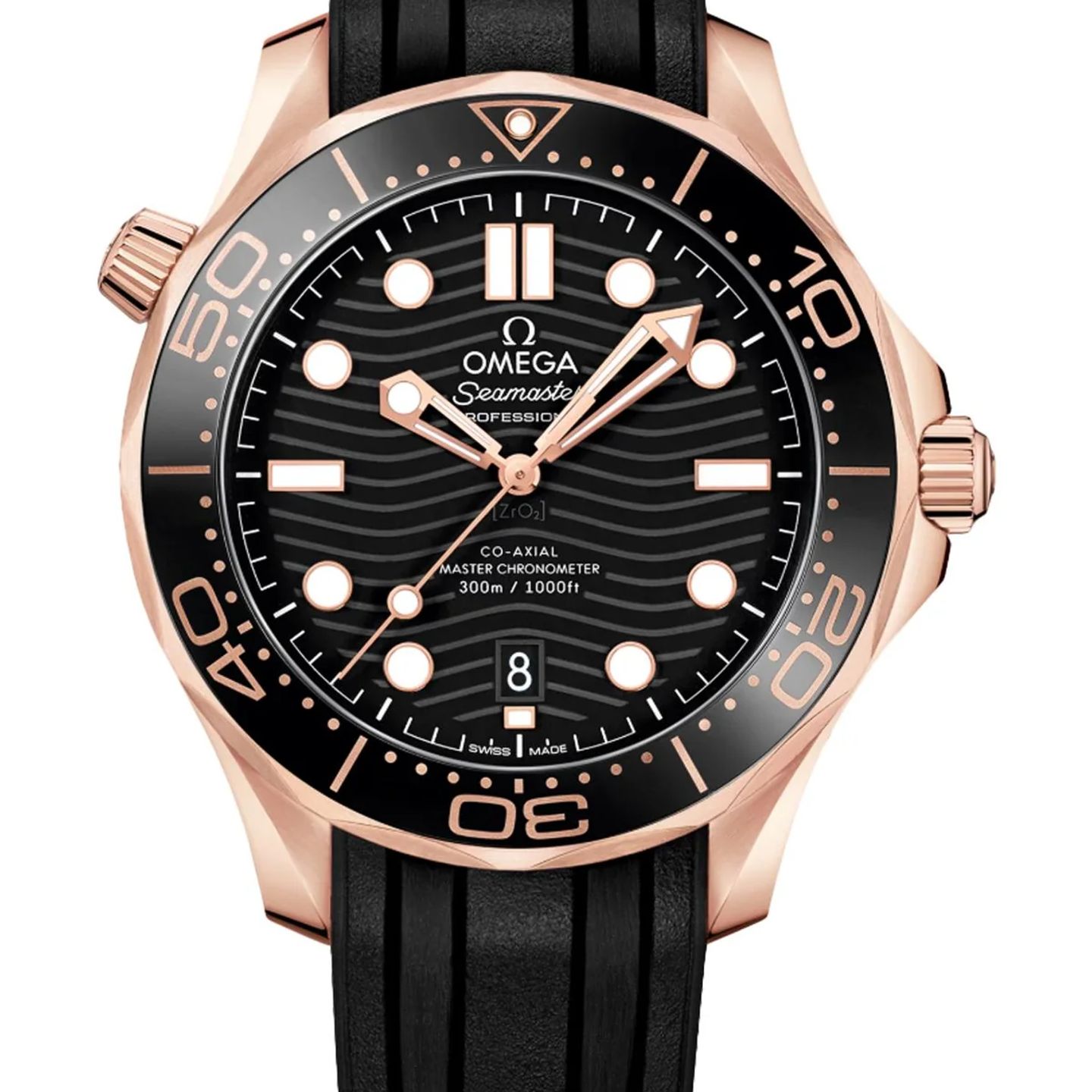 Omega Seamaster Diver 300 M 210.62.42.20.01.002 (2026) - Zwart wijzerplaat 42mm Roségoud (1/1)