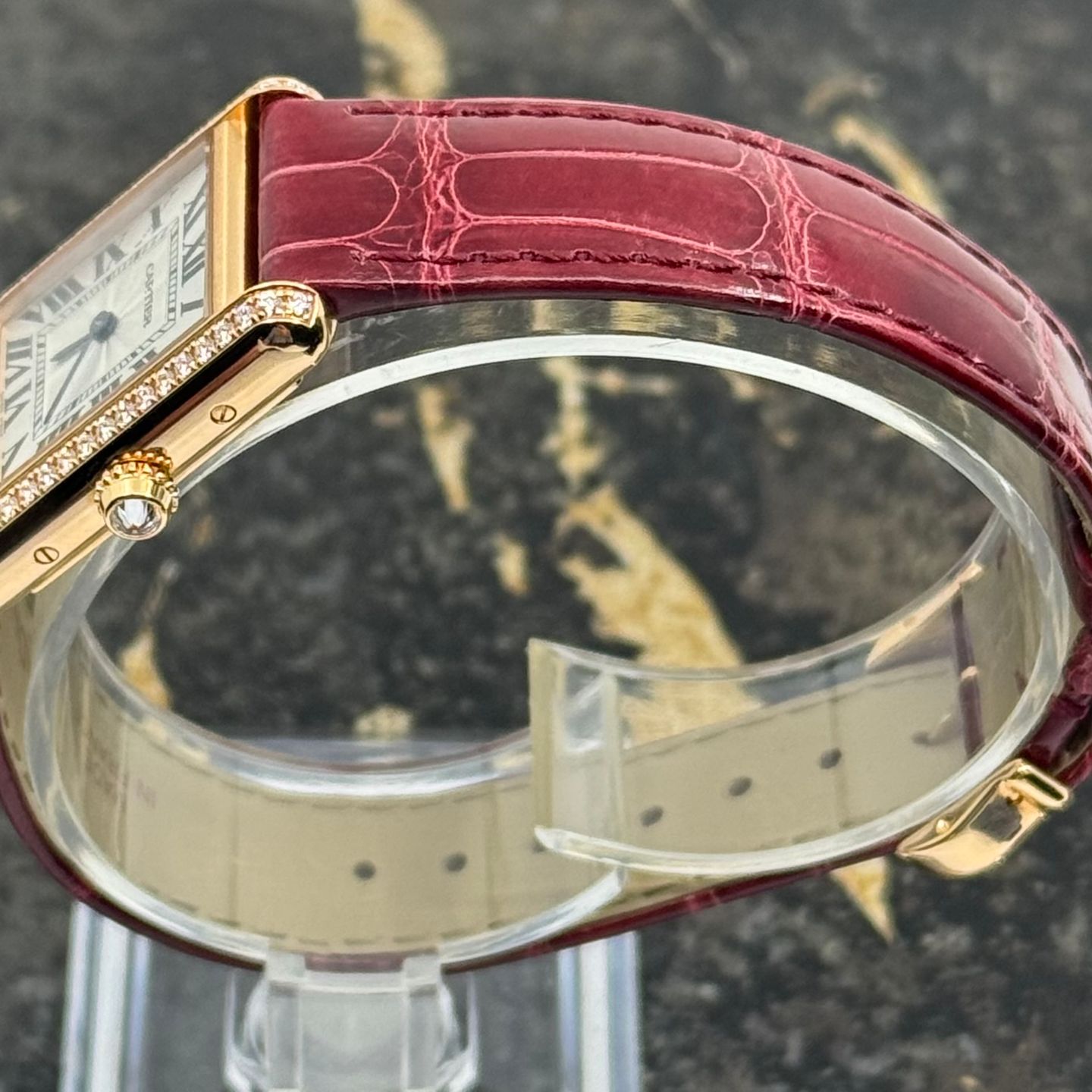 Cartier Tank Louis Cartier WJTA0037 (2025) - Silver dial 22 mm Rose Gold case (5/8)