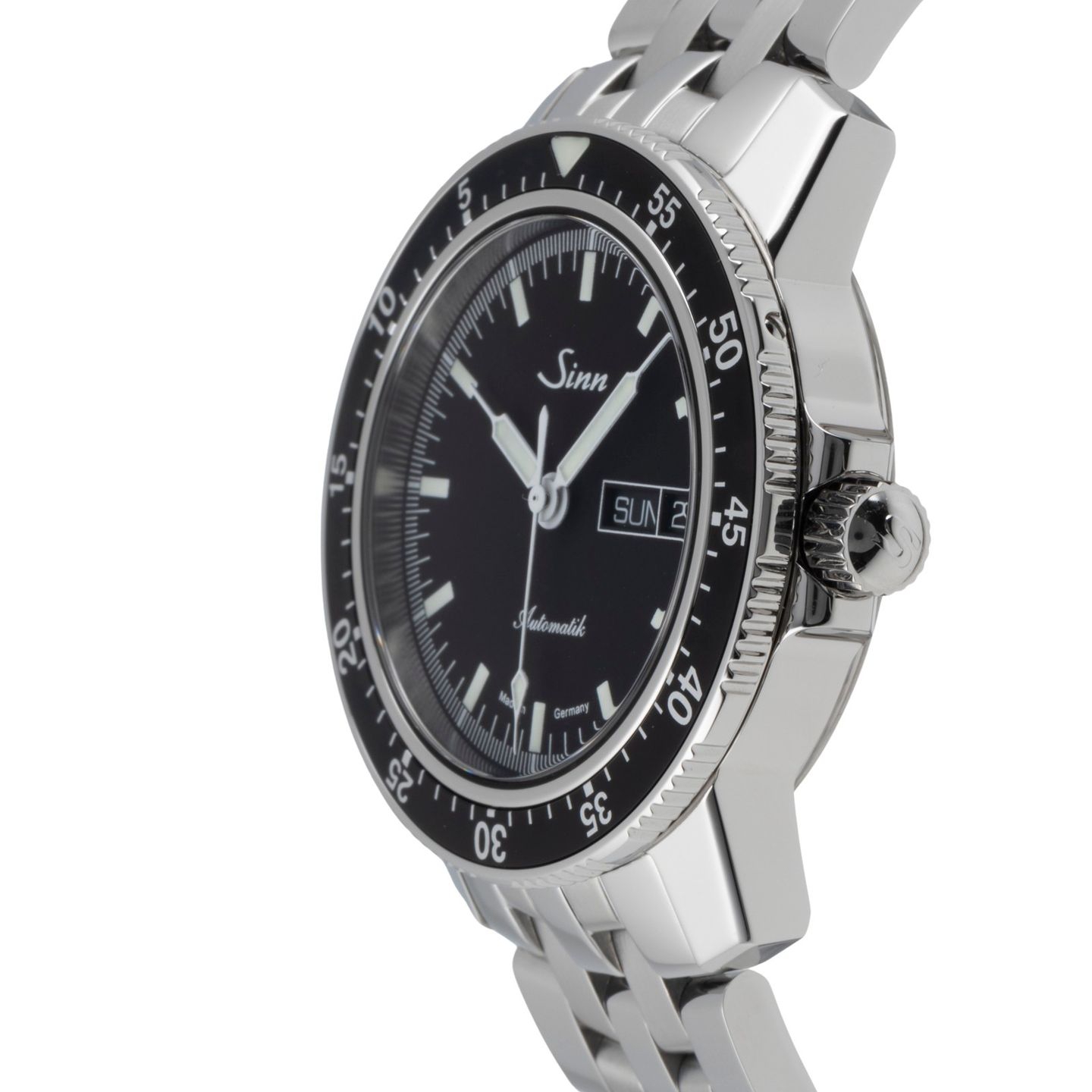 Sinn 104 104.010 (2020) - Zwart wijzerplaat 41mm Staal (6/8)