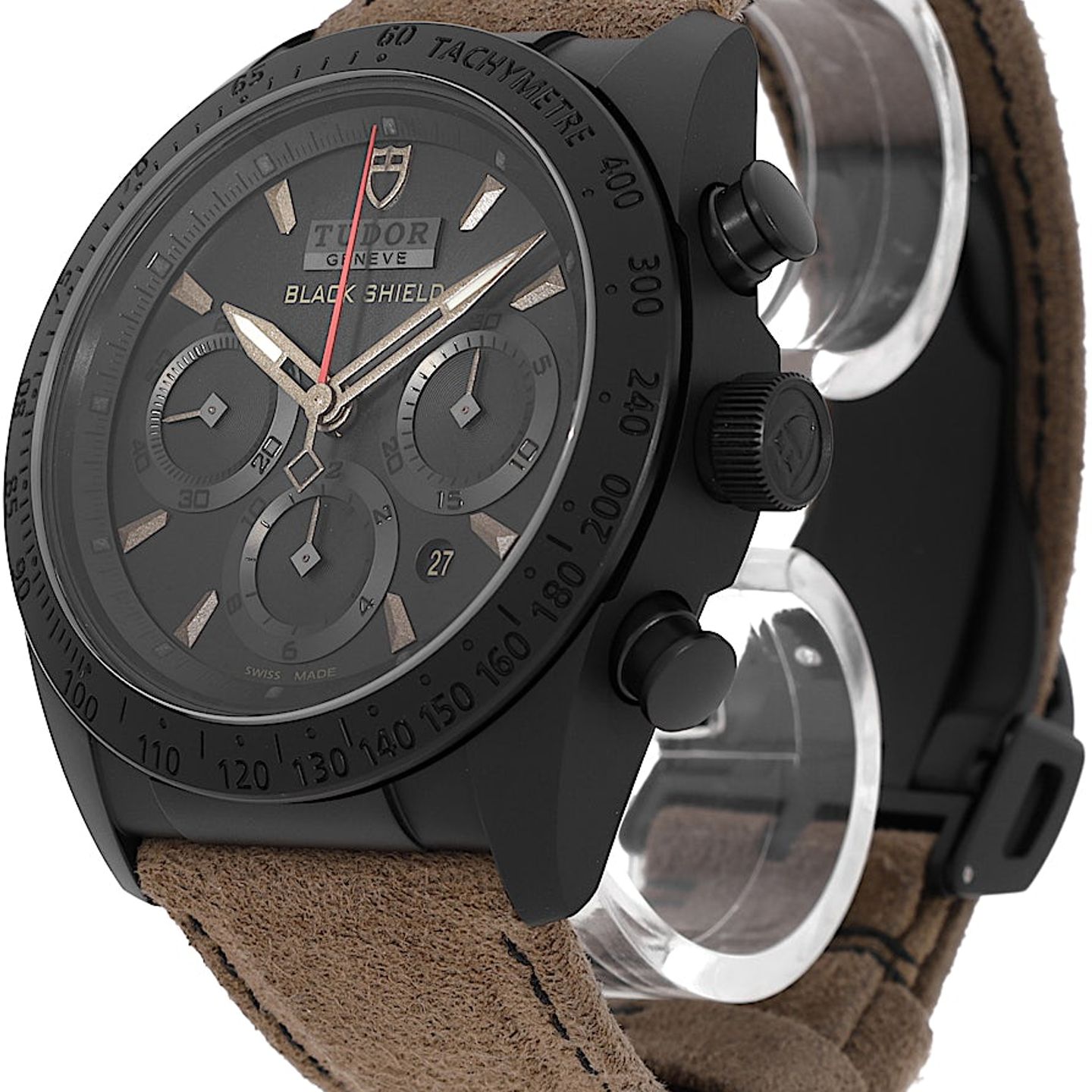 Tudor Fastrider Black Shield 42000CN (Unknown (random serial)) - Black dial 42 mm Steel case (3/5)