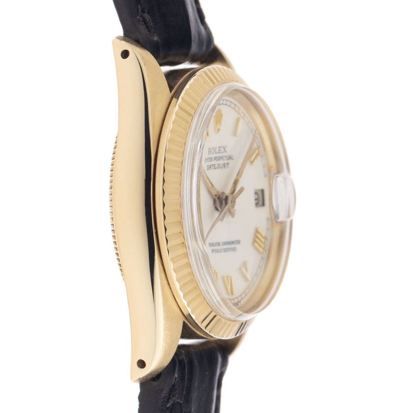 Rolex Datejust 6827 (1977) - Wit wijzerplaat 31mm Geelgoud (4/6)