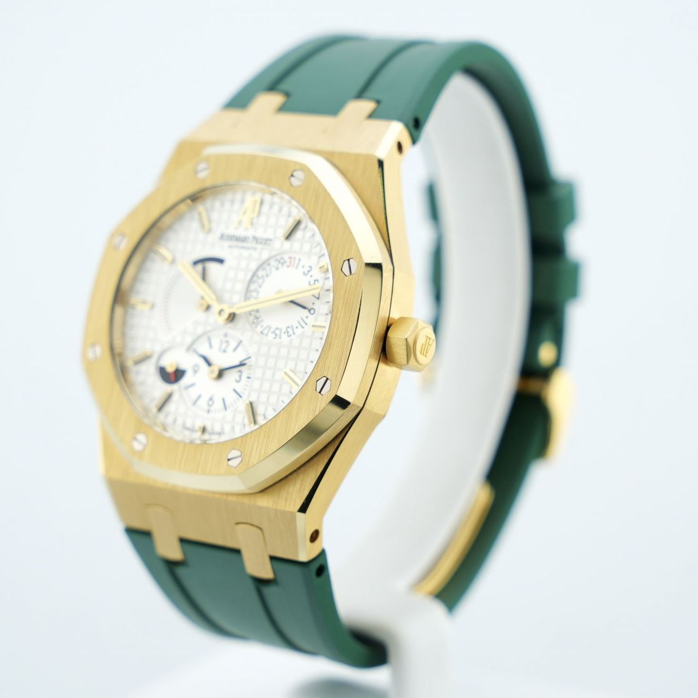Audemars Piguet Royal Oak Dual Time 26120BA.OO.D088CR.01 (2008) - Wit wijzerplaat 39mm Geelgoud (2/8)
