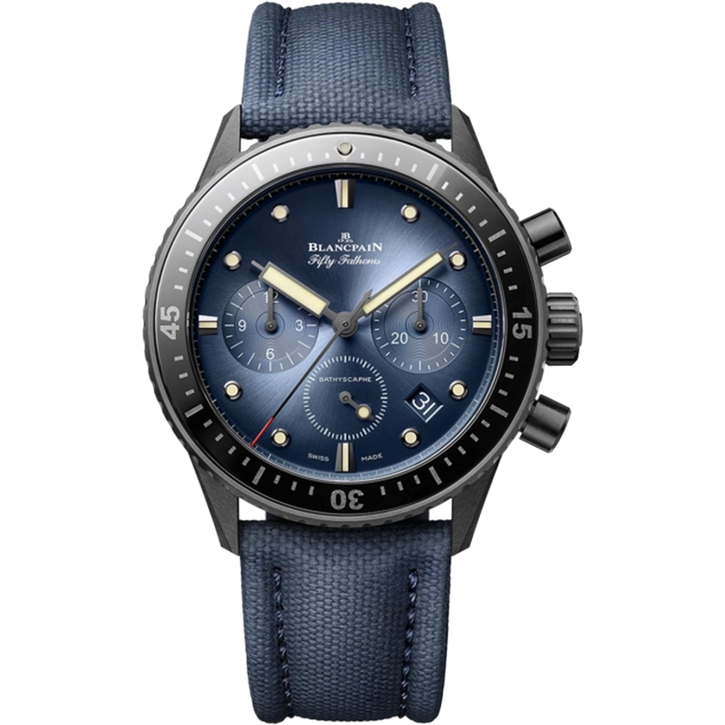 Blancpain Fifty Fathoms Bathyscaphe 5200-0140-O52A (2026) - Blue dial 44 mm Ceramic case (1/1)