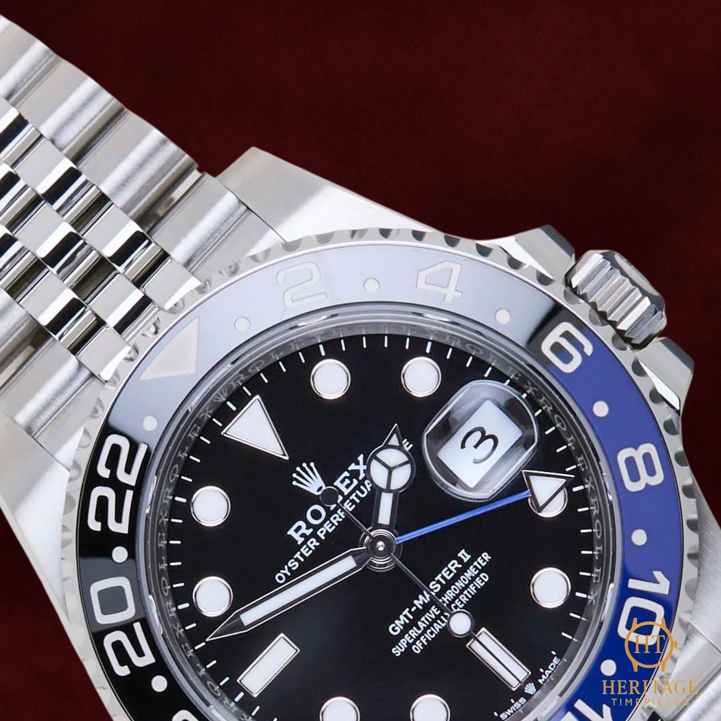 Rolex GMT-Master II 126710BLNR (2026) - Zwart wijzerplaat 40mm Staal (3/8)