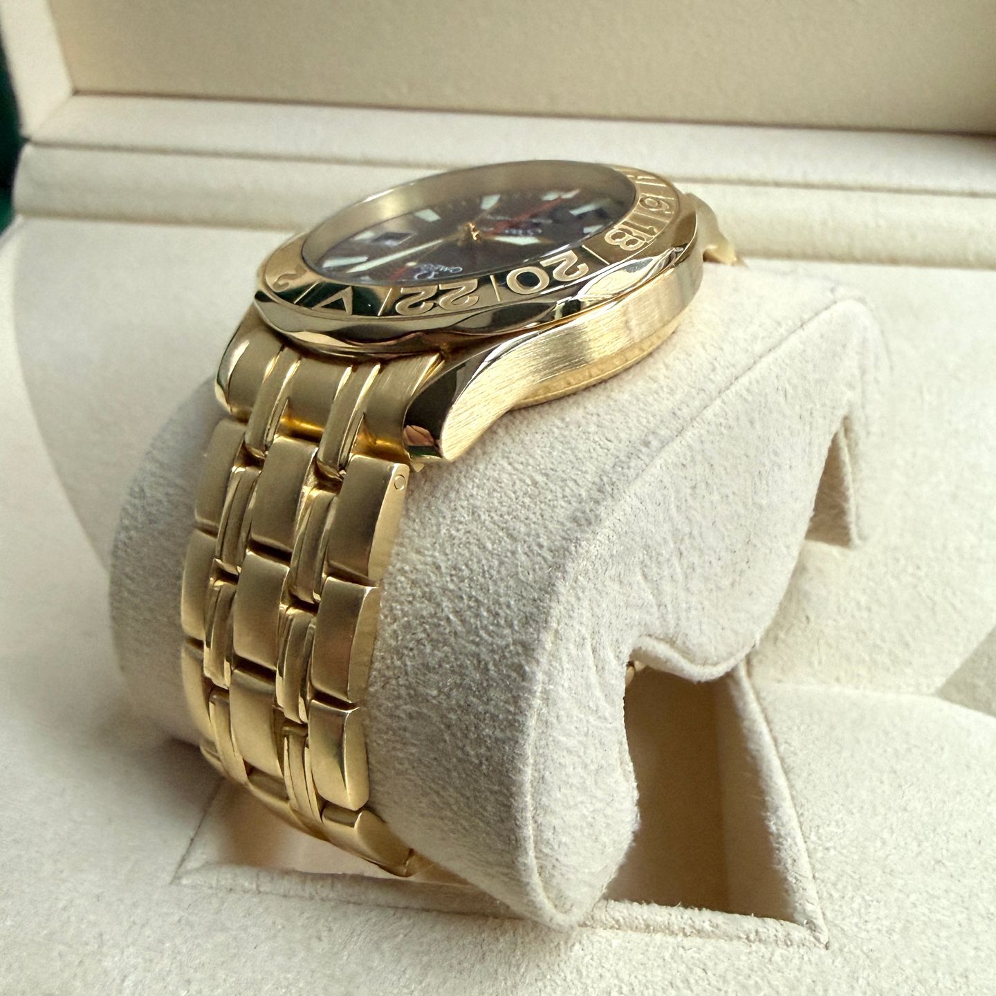 Omega Seamaster Diver 300 M 2134.80.00 (2001) - Blauw wijzerplaat 41mm Geelgoud (6/7)