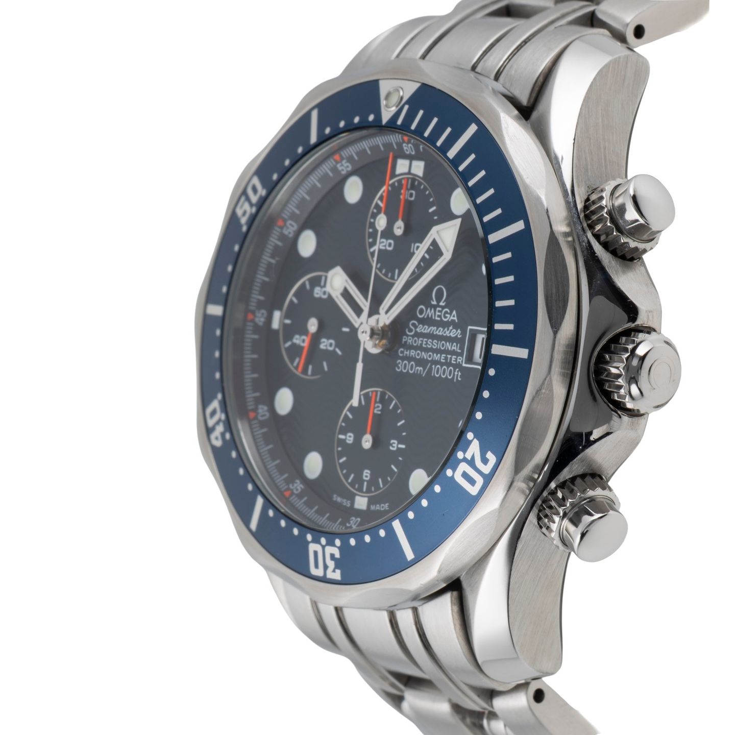 Omega Seamaster Diver 300 M 2599.80.00 (2006) - Blauw wijzerplaat 42mm Staal (7/8)