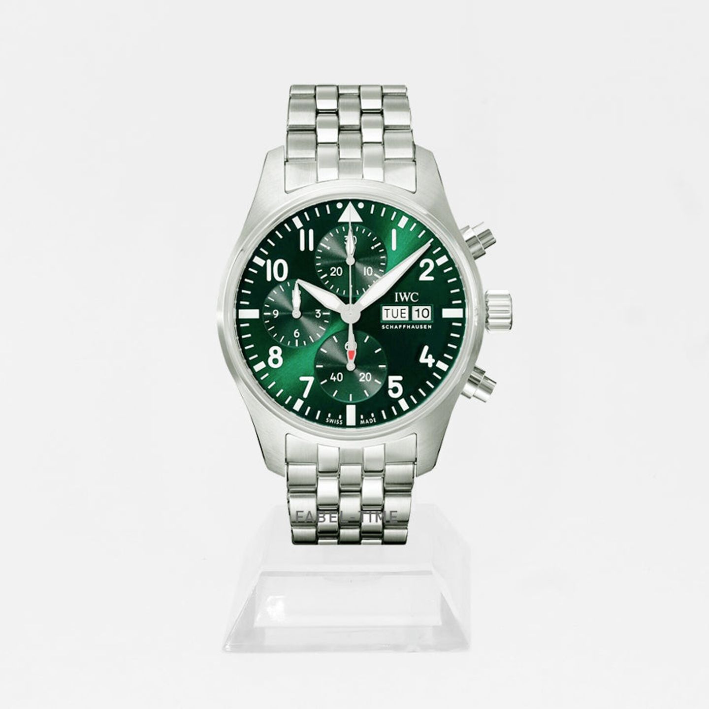 IWC Pilot Chronograph IW388104 (2024) - Green dial 41 mm Steel case (1/1)