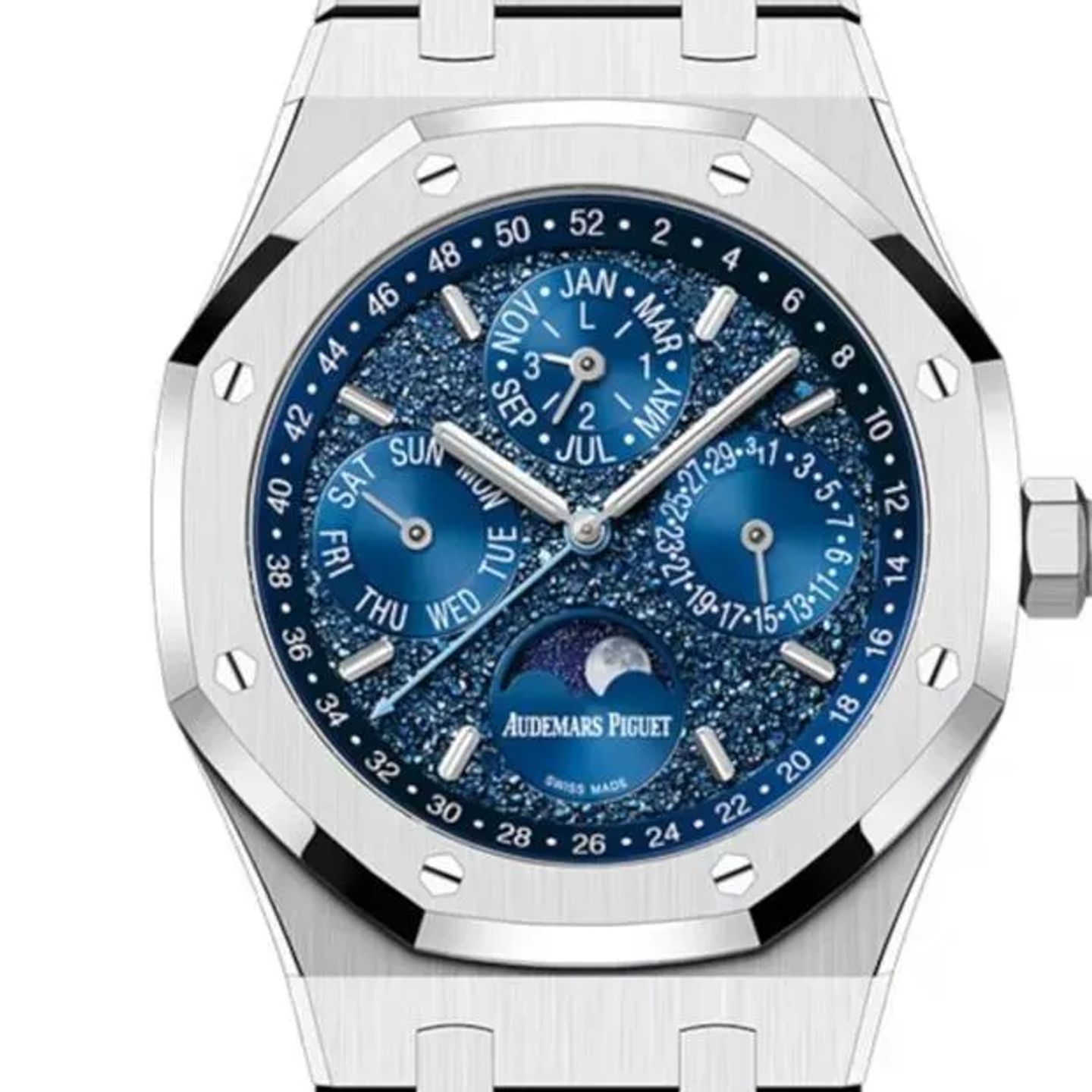 Audemars Piguet Royal Oak Perpetual Calendar 26574BC.OO.1220BC.02 (2024) - Purple dial 41 mm White Gold case (4/6)