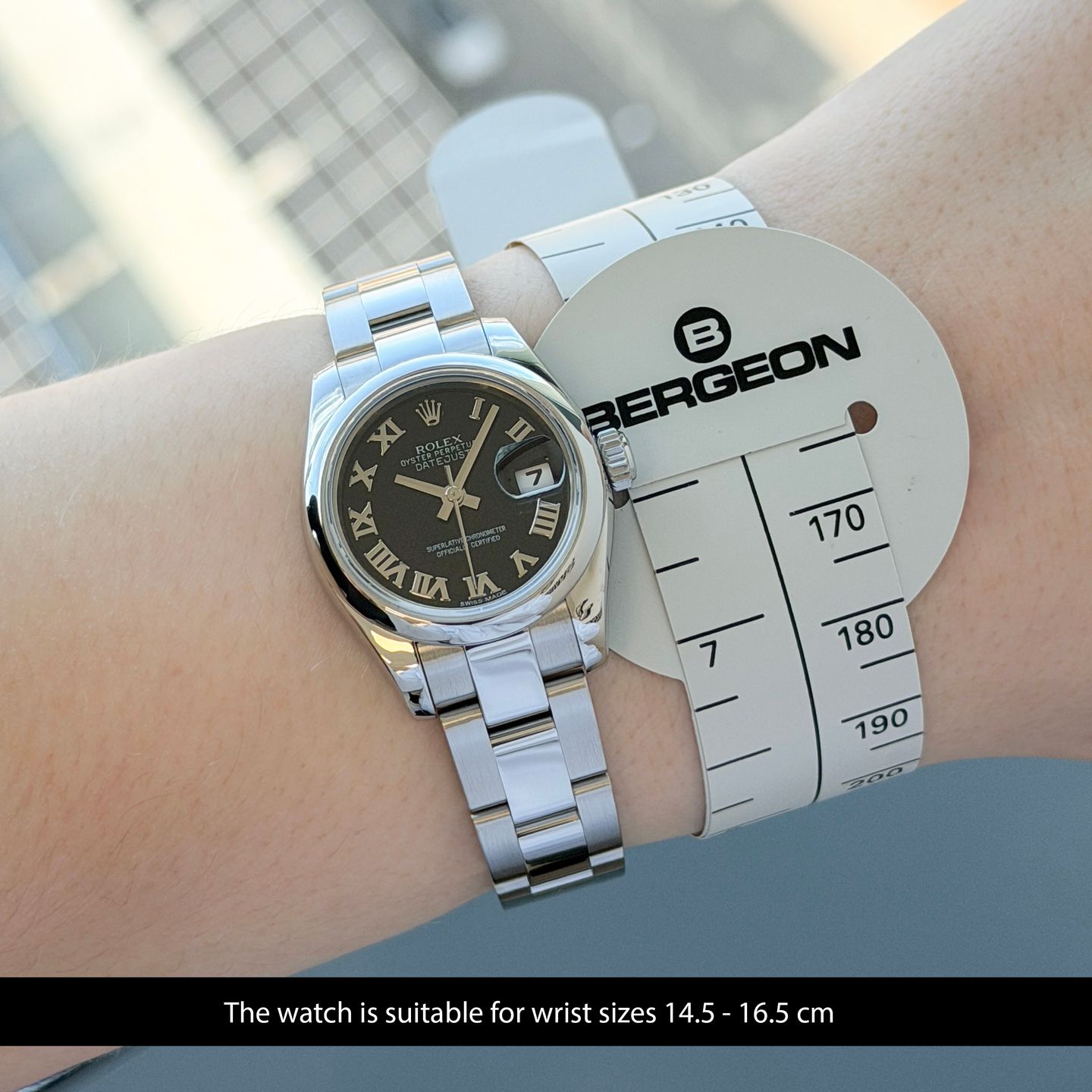 Rolex Lady-Datejust 179160 (2010) - Zwart wijzerplaat 26mm Staal (2/8)