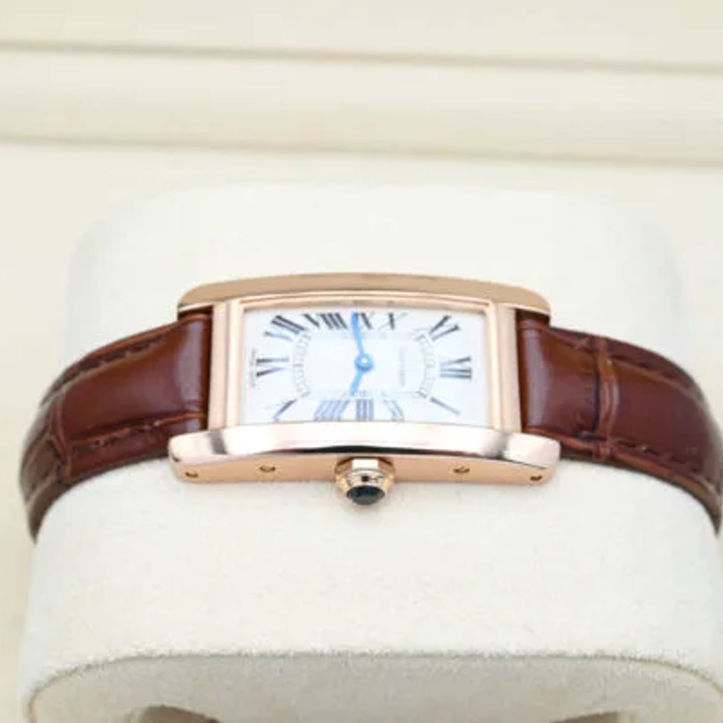 Cartier Tank Américaine W2607456 (2017) - Silver dial 35 mm Rose Gold case (4/8)