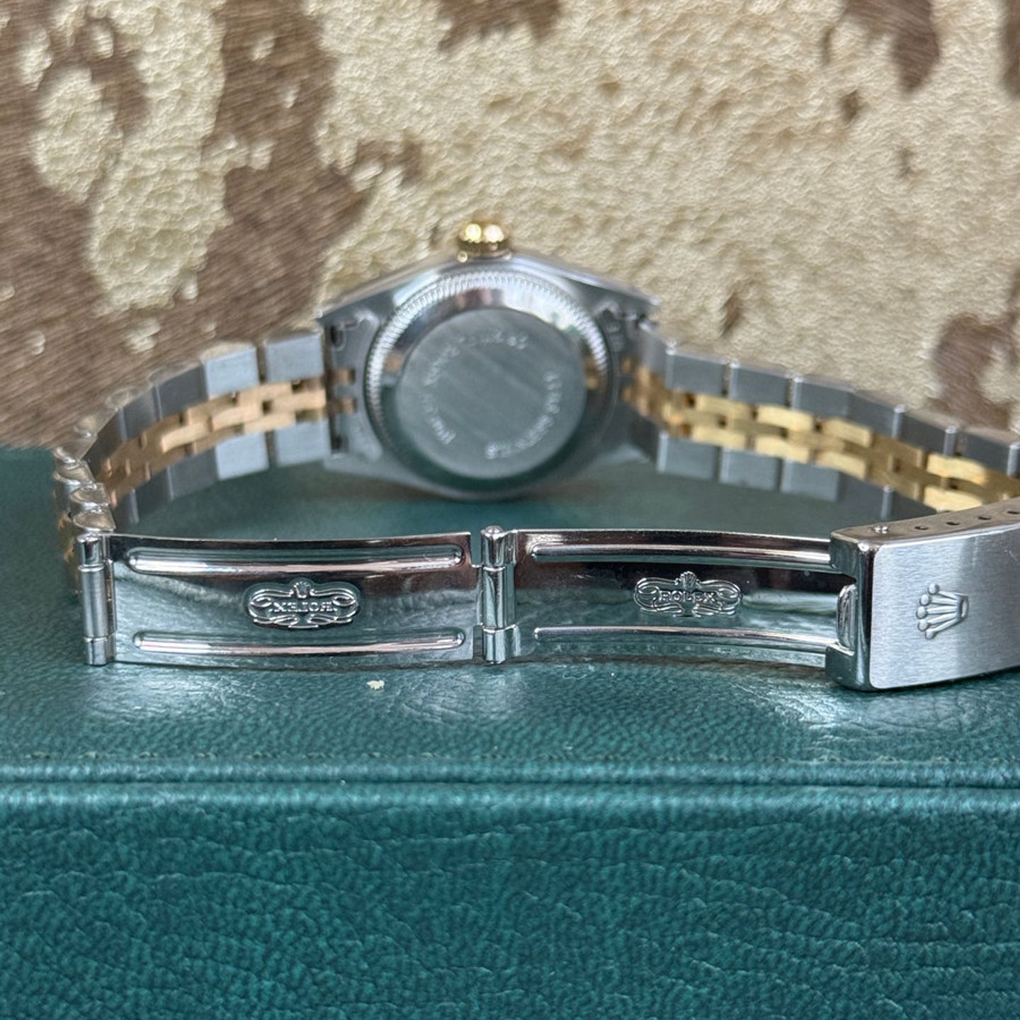 Rolex Lady-Datejust 69173 (1987) - Champagne dial 26 mm Gold/Steel case (6/8)