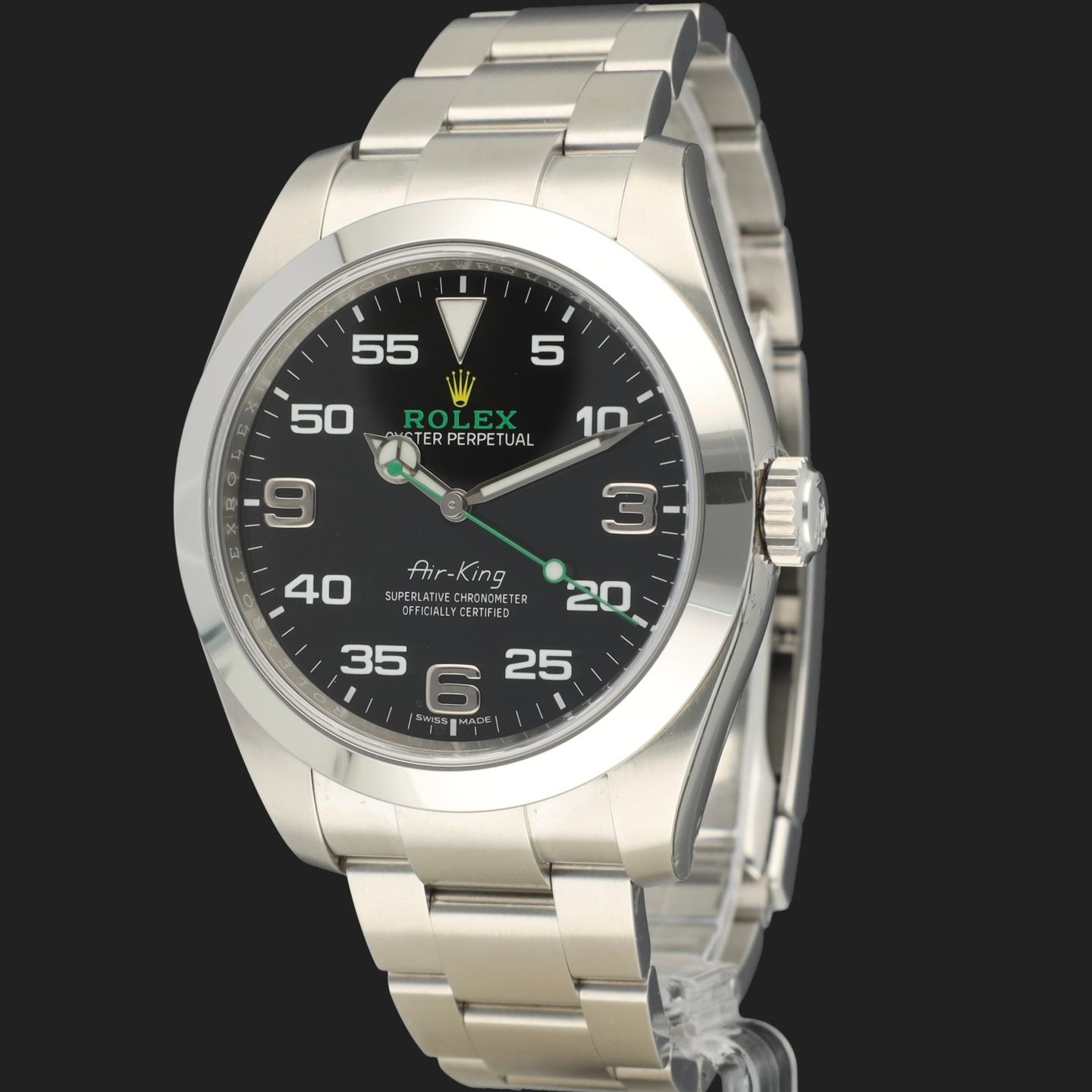 Rolex Air-King 116900 (2019) - Black dial 40 mm Steel case (1/8)