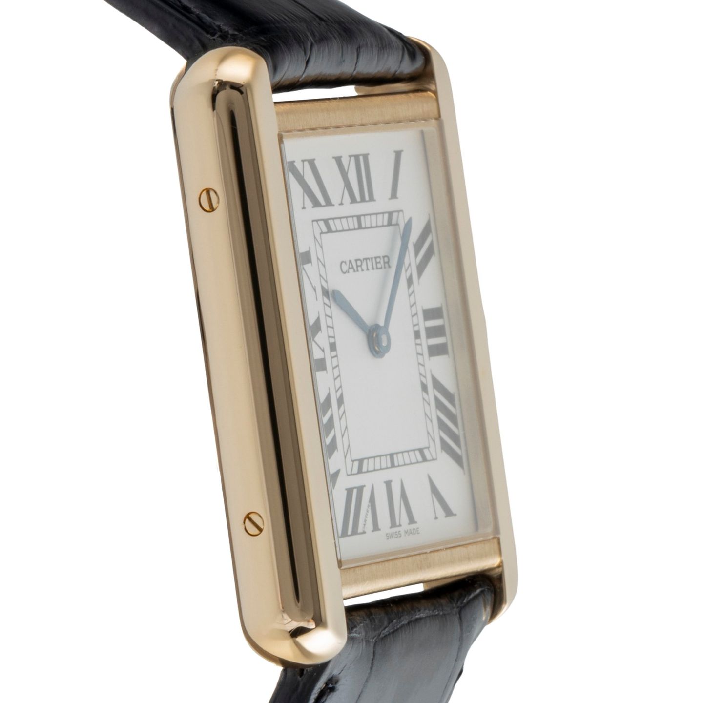 Cartier Tank Solo W1018855 (Unknown (random serial)) - Silver dial 27 mm Yellow Gold case (7/8)