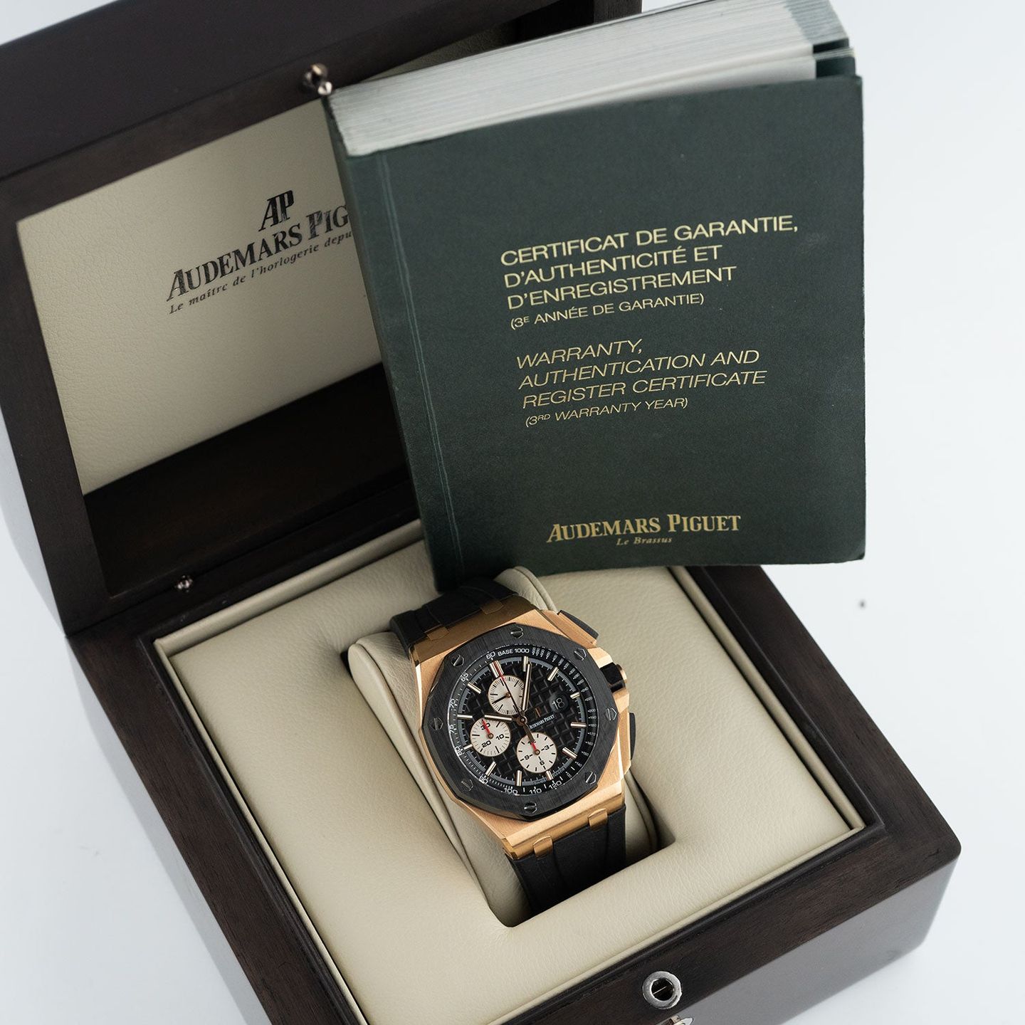Audemars Piguet Royal Oak Offshore Chronograph 26400RO.OO.A002CA.01 (2015) - Black dial 44 mm Rose Gold case (6/6)