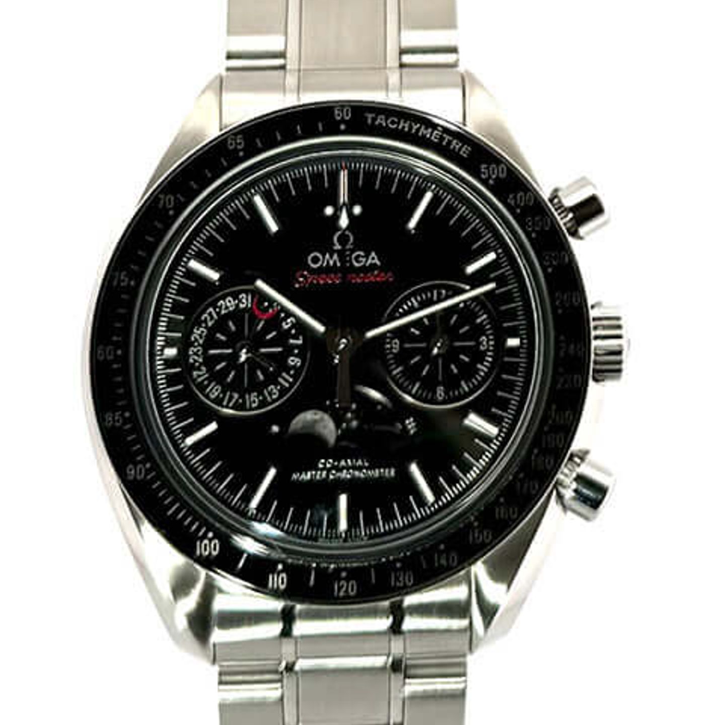 Omega Speedmaster Professional Moonwatch Moonphase 304.30.44.52.01.001 (2019) - Black dial 44 mm Steel case (1/8)