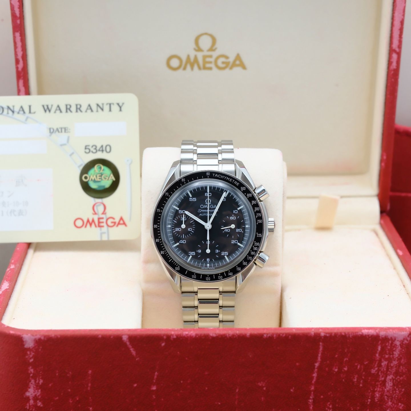 Omega Speedmaster Reduced 3510.50.00 (1998) - Black dial 39 mm Steel case (3/8)