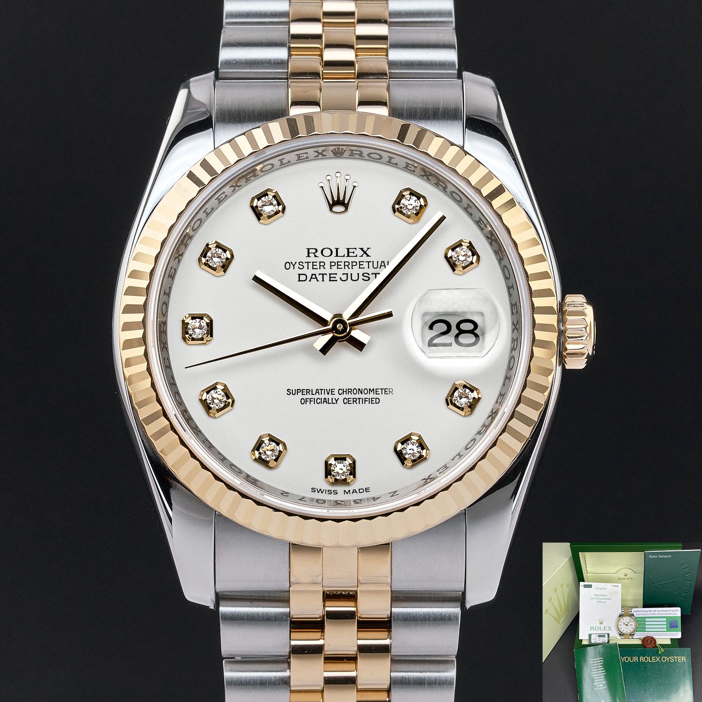 Rolex Datejust 36 116233 (2006) - 36 mm Gold/Steel case (1/8)