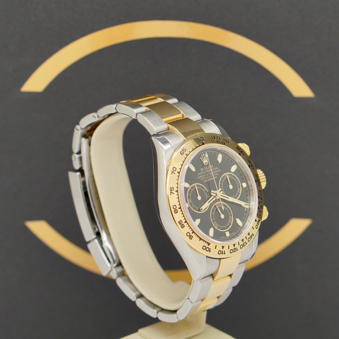 Rolex Daytona 116503 (2020) - Black dial 40 mm Gold/Steel case (3/7)
