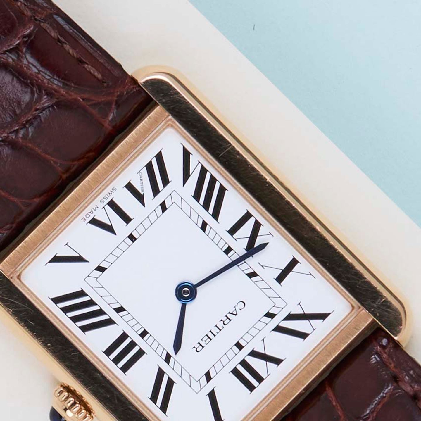 Cartier Tank Solo W5200025 (2019) - Silver dial 35 mm Rose Gold case (4/8)