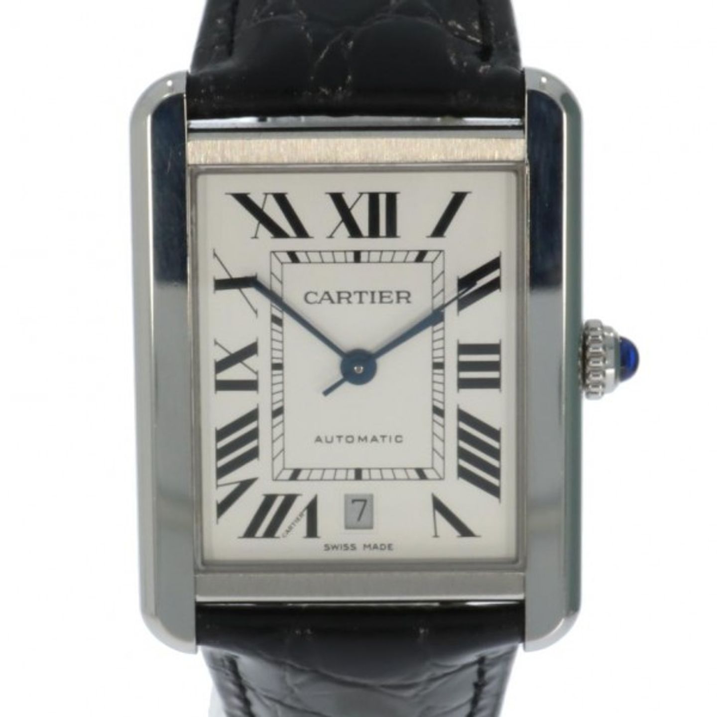 Cartier Tank Solo WSTA0029 (2019) - Wit wijzerplaat 31mm Staal (1/5)