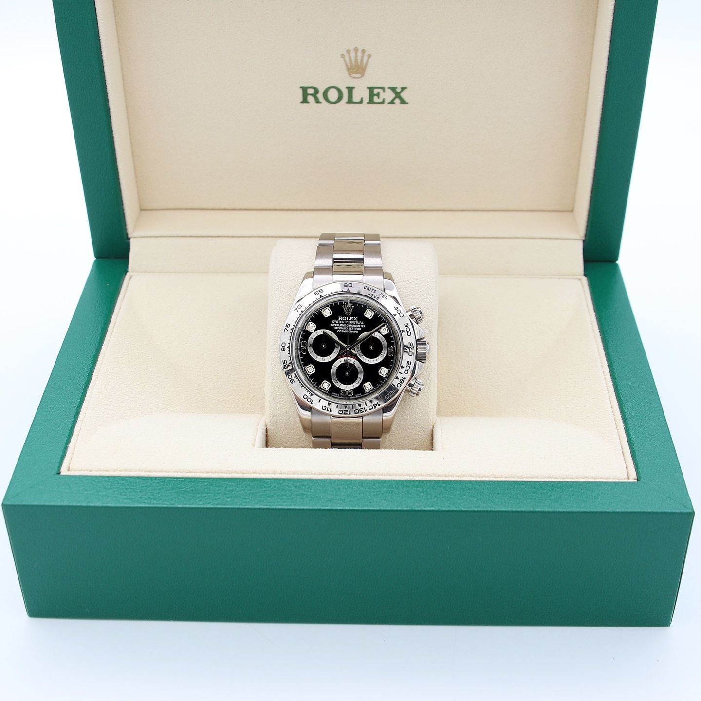 Rolex Daytona 116500LN (Unknown (random serial)) - Black dial 40 mm White Gold case (1/6)