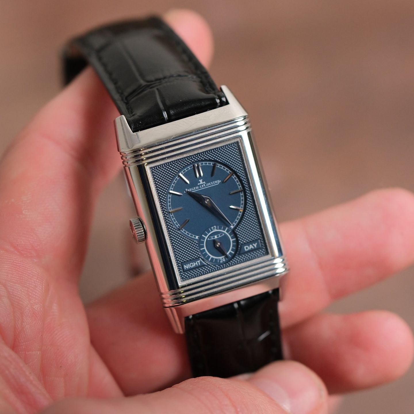 Jaeger-LeCoultre Reverso Duoface Q3908420 (Unknown (random serial)) - Silver dial 26 mm Steel case (1/8)