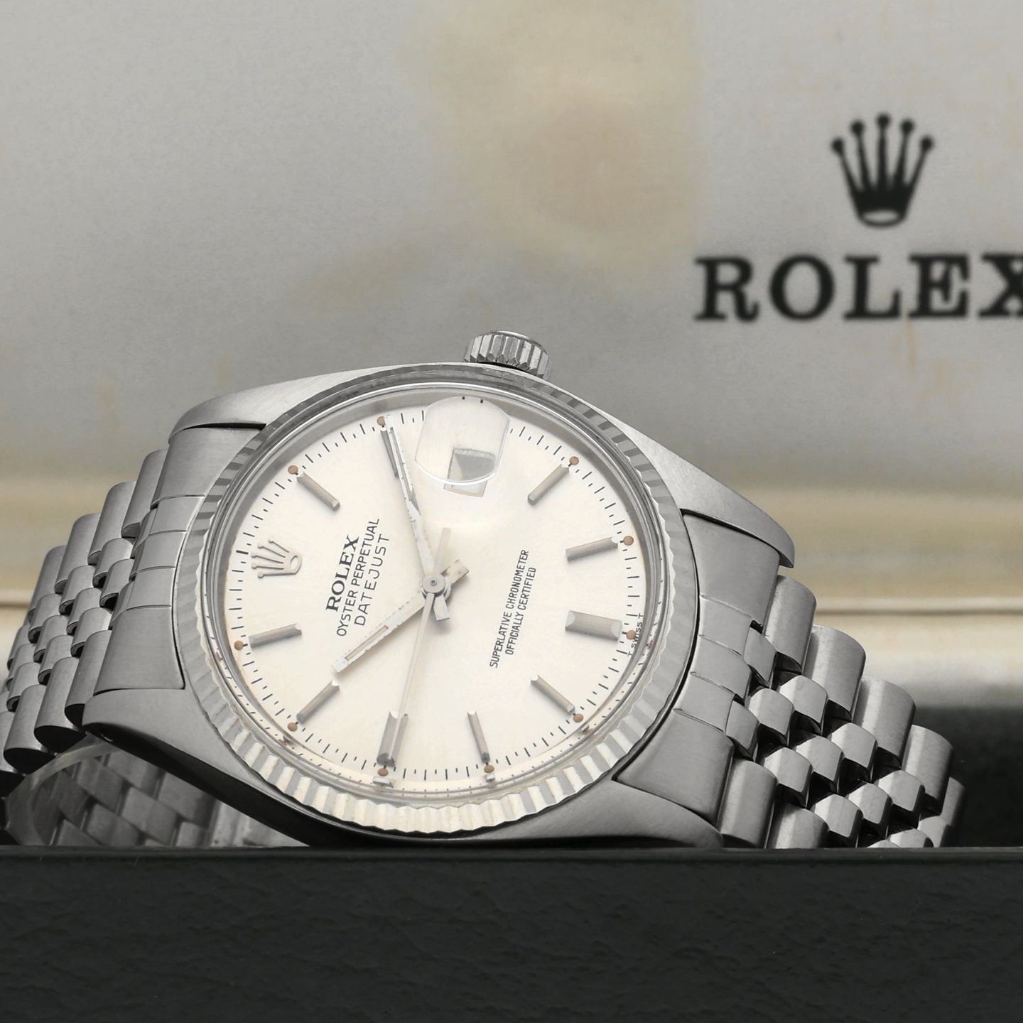 Rolex Datejust 36 16014 (1979) - Zilver wijzerplaat 36mm Staal (3/8)
