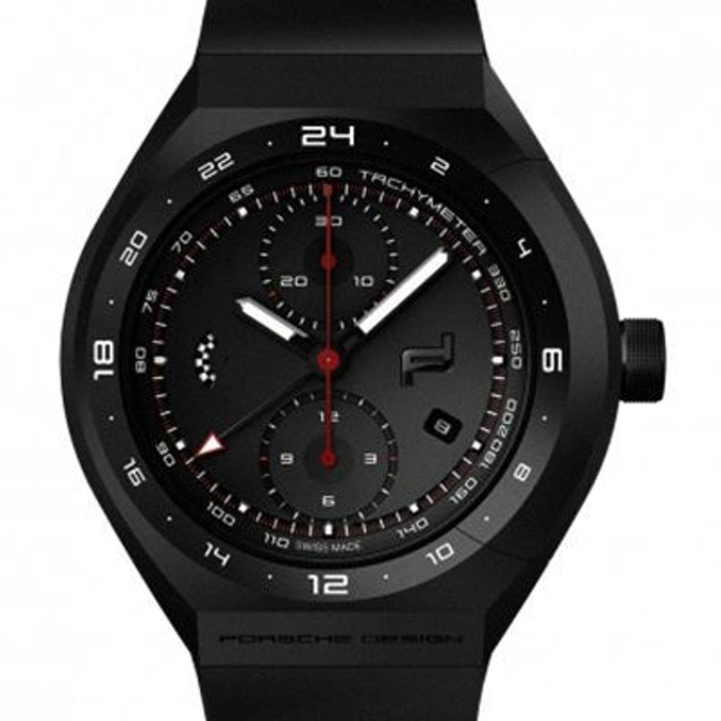 Porsche Design Monobloc Actuator 6030.6.01.007.05.2 (2024) - Zwart wijzerplaat 46mm Titanium (1/2)