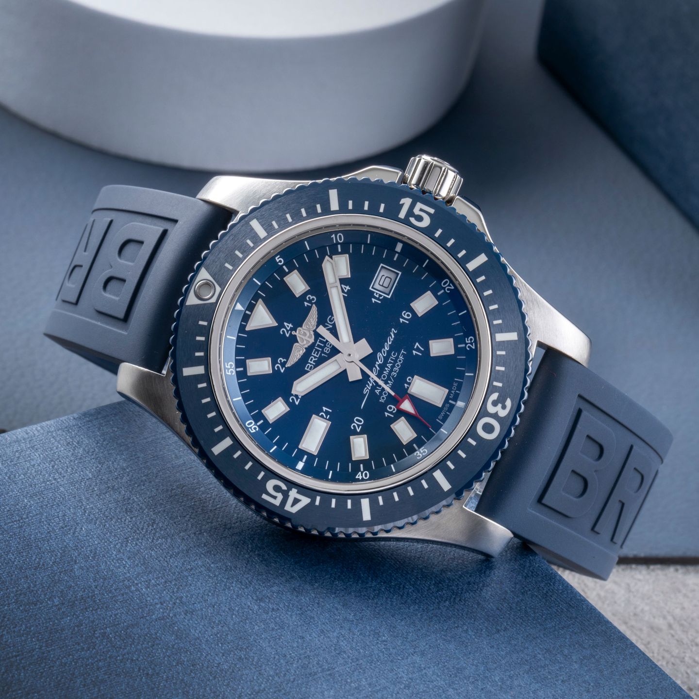 Breitling Superocean 44 Y1739316/C959 (Unknown (random serial)) - Blue dial 44 mm Steel case (2/8)
