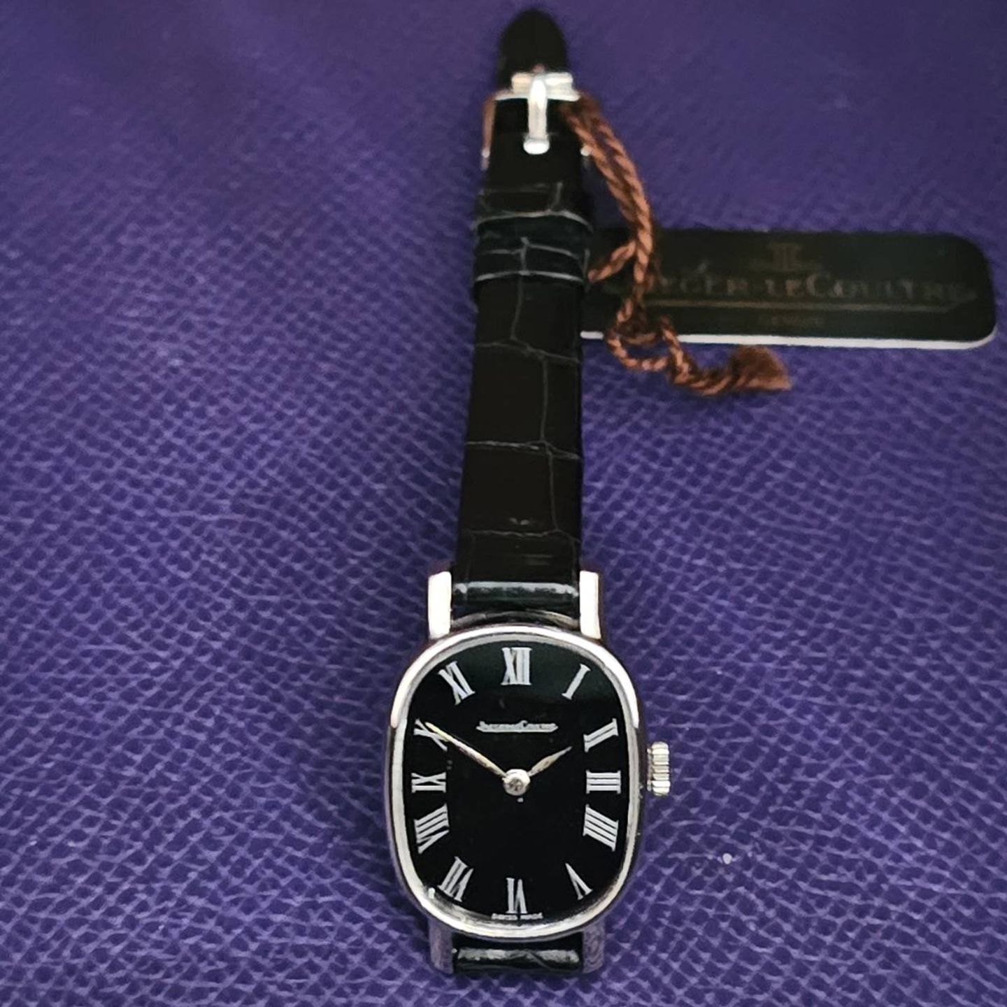 Jaeger-LeCoultre Vintage 6155-42 (1970) - Black dial 19 mm Steel case (3/5)