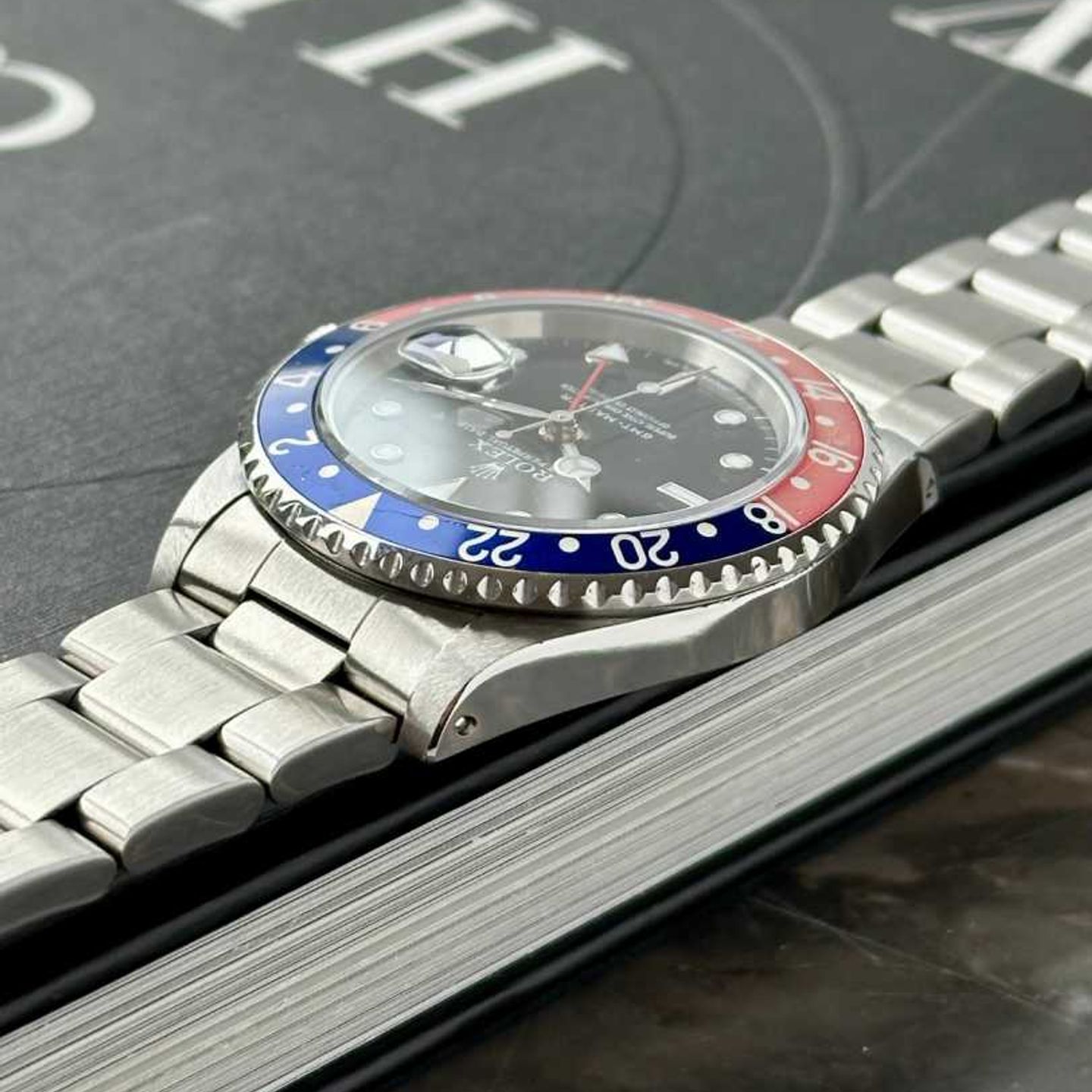 Rolex GMT-Master 16700 (1997) - Zwart wijzerplaat 40mm Staal (8/8)